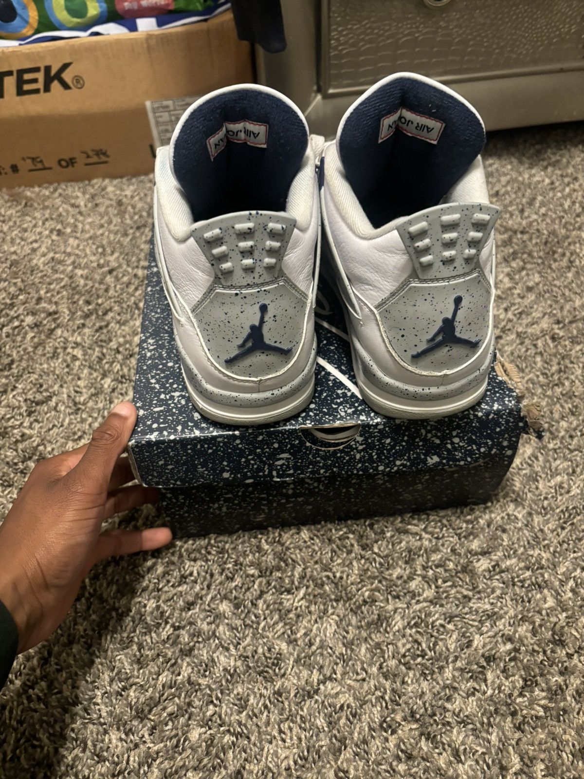 Jordan Brand Midnight Navy 4s Size US 11 / EU 44 - 2 Thumbnail