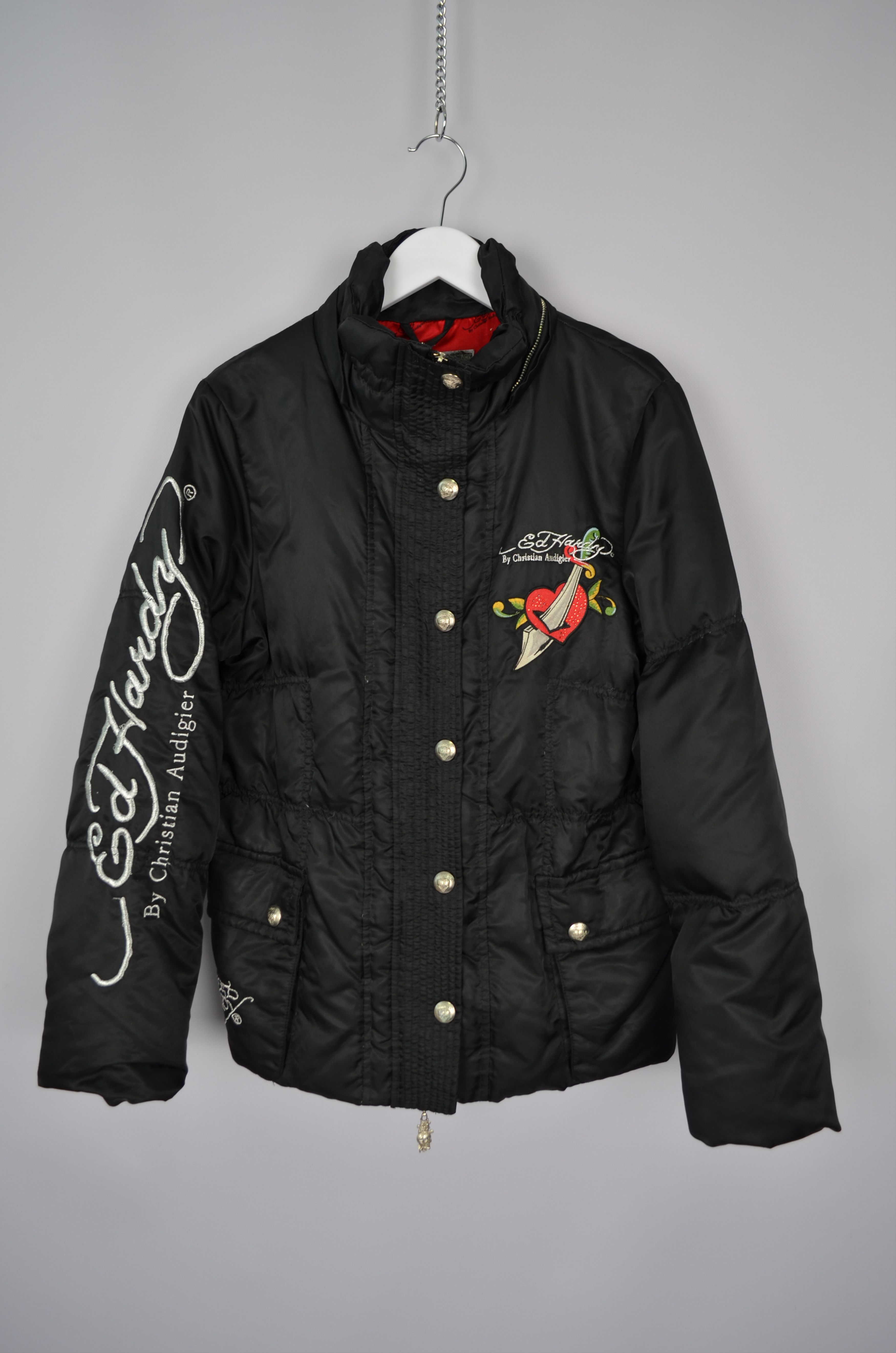 Ed Hardy Vintage Ed Hardy Embroided Logo Tiger Down Puffer Jacket M Size M / US 6-8 / IT 42-44 - 1 Thumbnail