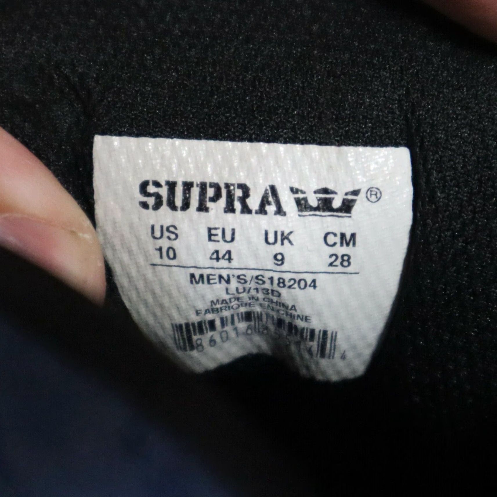 Supra Vintage Supra Skytop Sneakers Men 10 Athletic Black Navy 90s Size US 10 / EU 43 - 7 Thumbnail