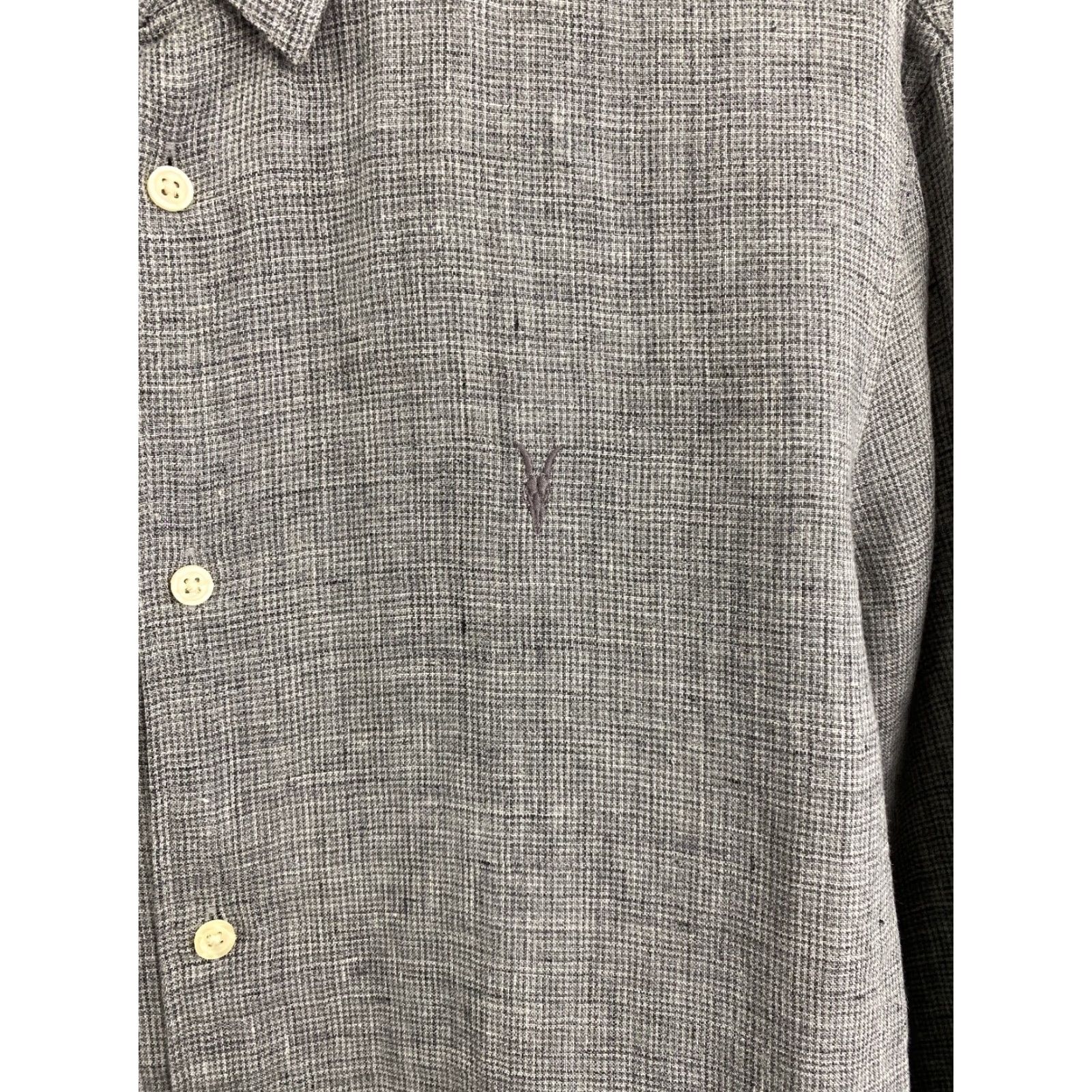 Allsaints AllSaints Linen 100% Shirt Retro Rare Hype Y2K L Grey Men's T-Shirt Size US L / EU 52-54 / 3 - 4 Thumbnail