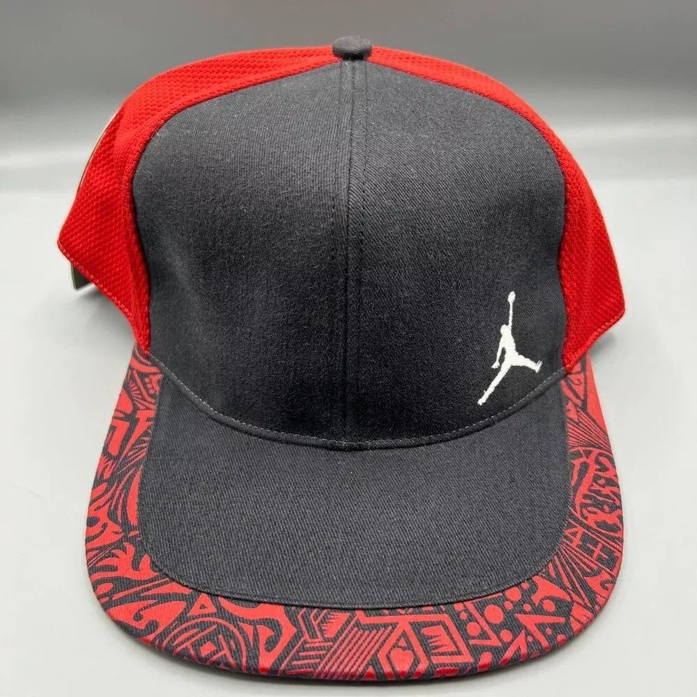 Jordan Brand Air Jordan Hat Men 7 5/8 20th Anniversary Tribal Fitted Cap Size ONE SIZE - 1 Thumbnail