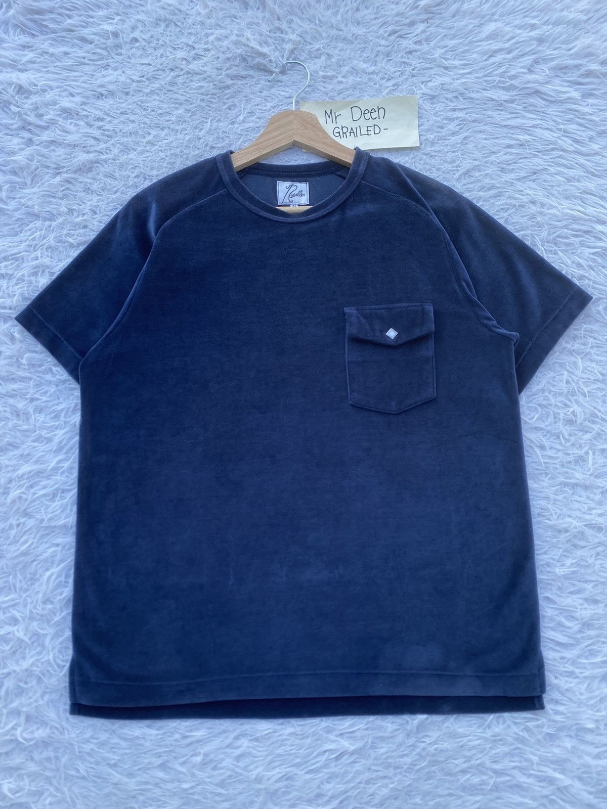 Needles Rare Vintage Needles Velvet Pocket Tshirt Size US M / EU 48-50 / 2 - 2 Thumbnail