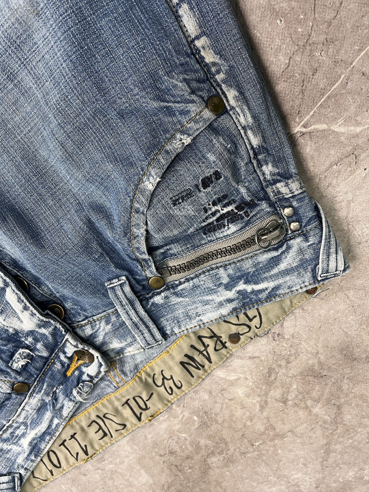 G-Star Distressed G star Raw washed jeans y2k hype archive Size US 32 / EU 48 - 4 Thumbnail
