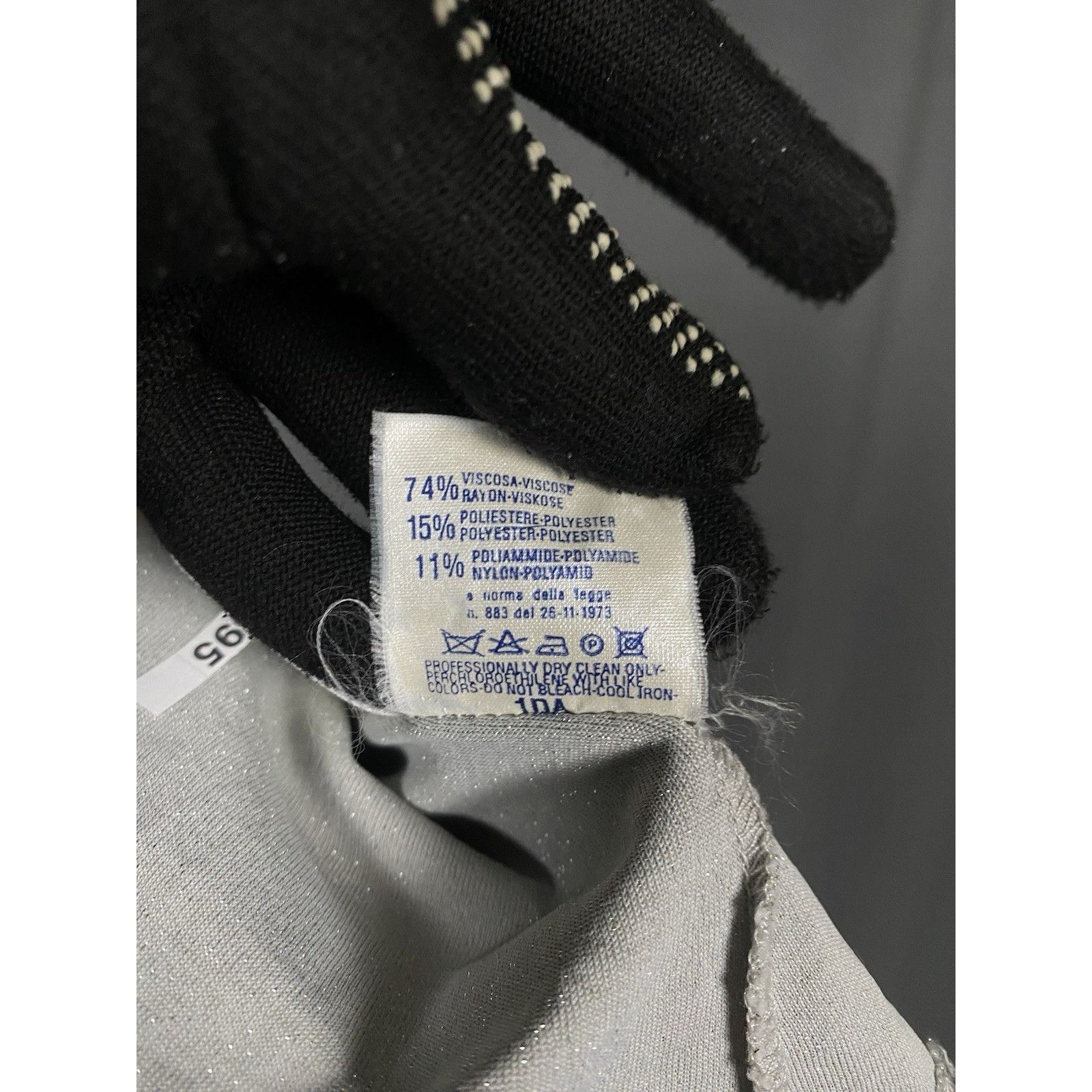 Versus Versace Versus Versace Vintage Women's Gray Lurex Turtleneck Sweater Size S / US 4 / IT 40 - 12 Thumbnail