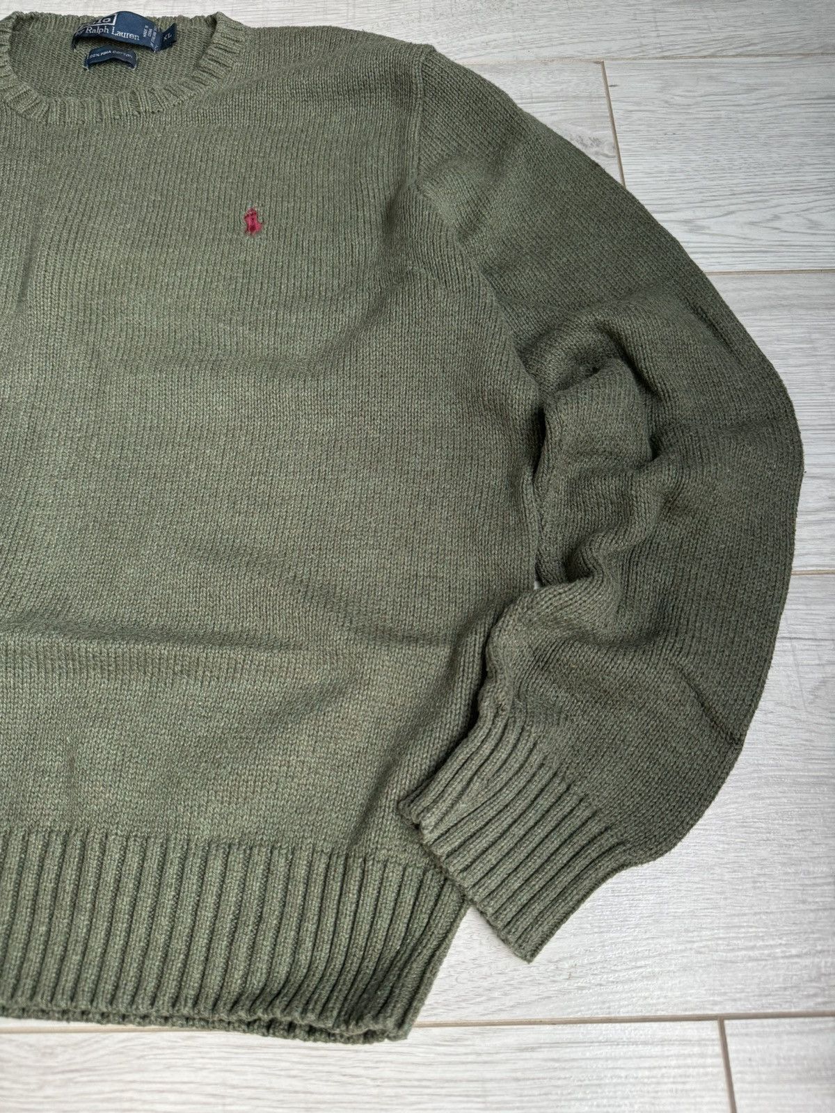 Polo Ralph Lauren × Vintage 🏇 Vintage Polo Ralph Lauren hype oversized knit Sweater Size US XL / EU 56 / 4 - 2 Thumbnail