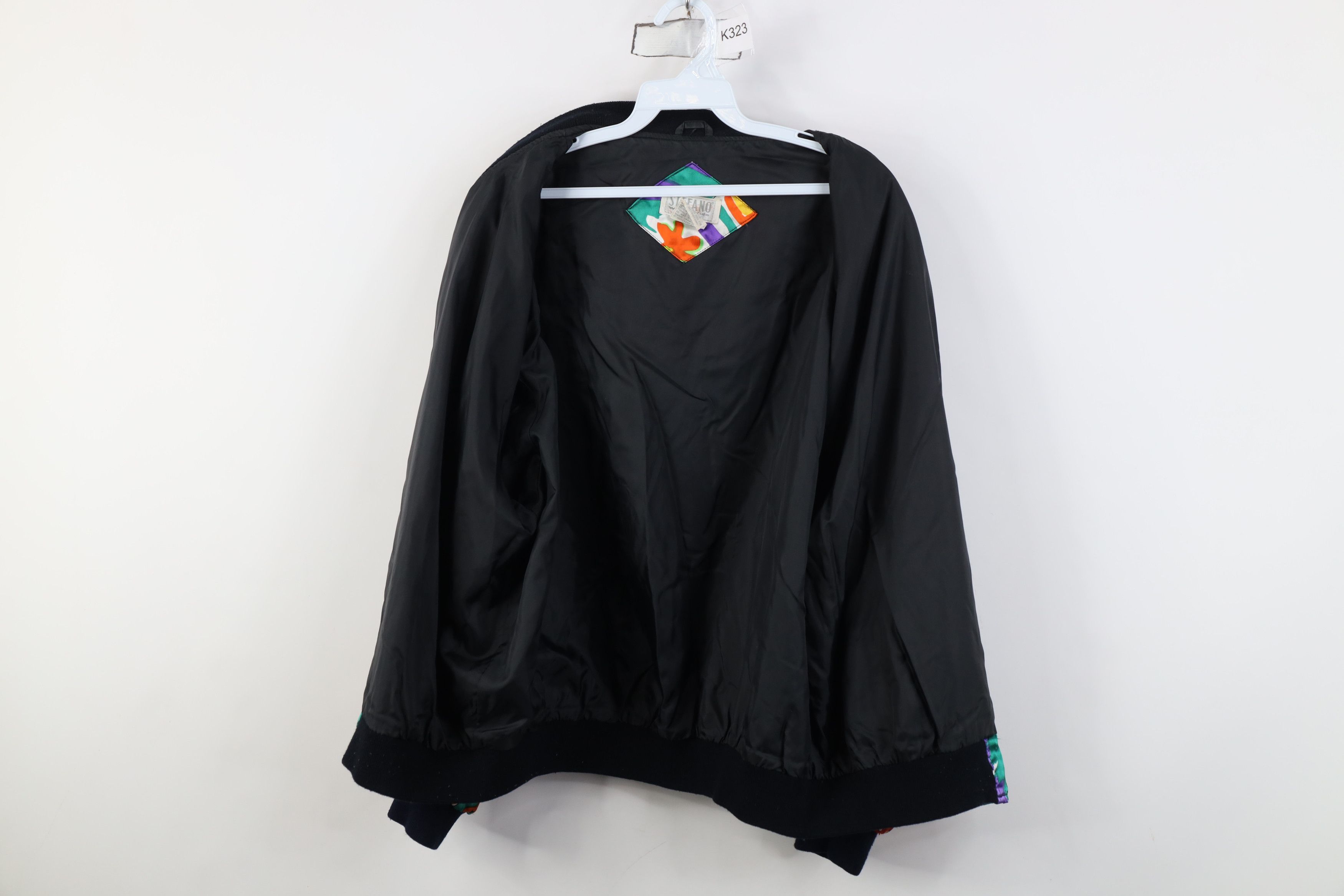 Vintage Vintage 90s Streetwear Flower Full Zip Bomber Jacket Size US L / EU 52-54 / 3 - 10 Thumbnail