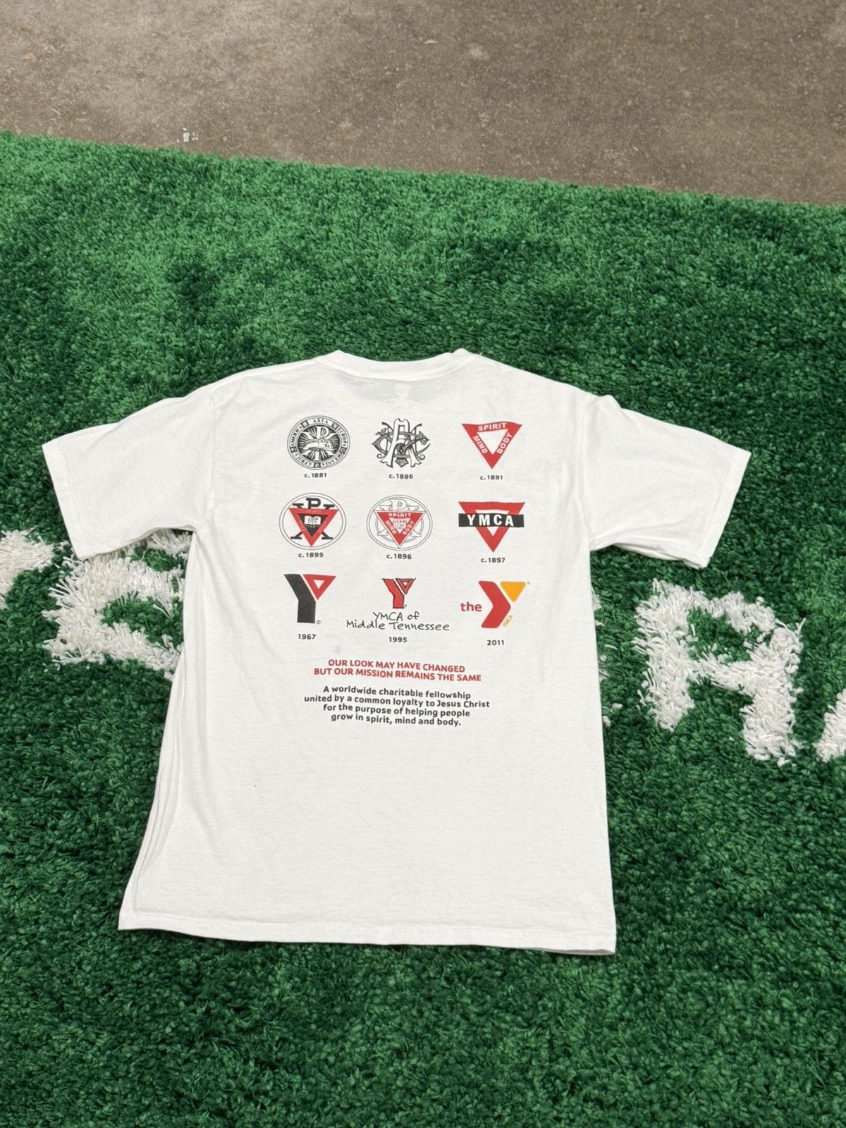 Hanes × Vintage Vintage Rubiks Cube Rubik YMCA Tee White Small Tagless Size US S / EU 44-46 / 1 - 5 Thumbnail