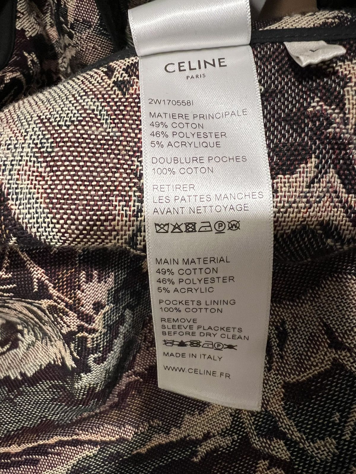 Celine Celine MILITARY PARKA WITH CAMARGUE TAPESTRY Size US L / EU 52-54 / 3 - 8 Thumbnail