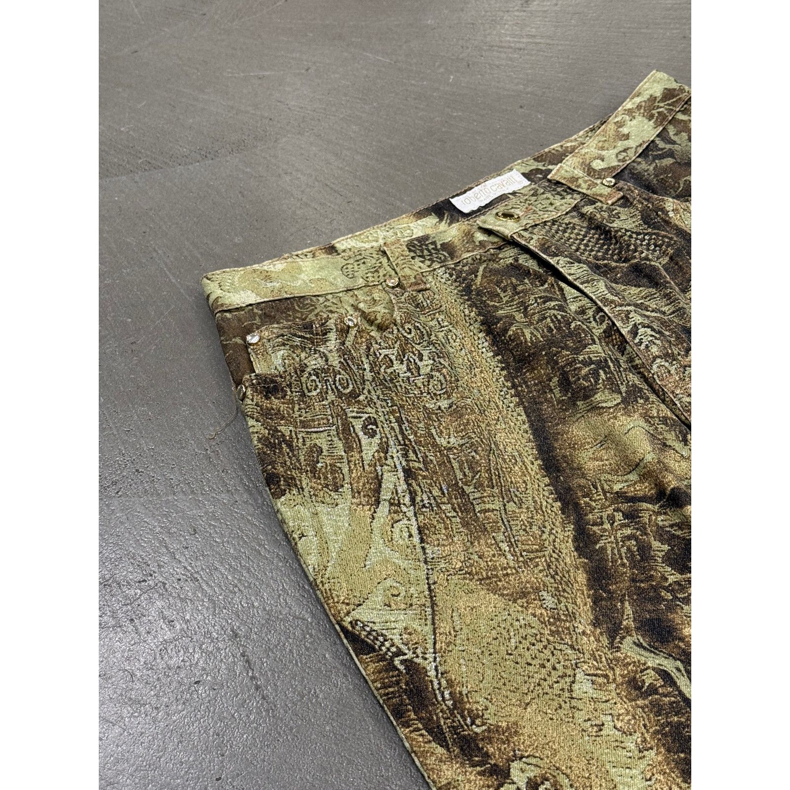 Roberto Cavalli 2000s Roberto Cavalli print embellished jeans Size 27" / US 4 / IT 40 - 4 Thumbnail