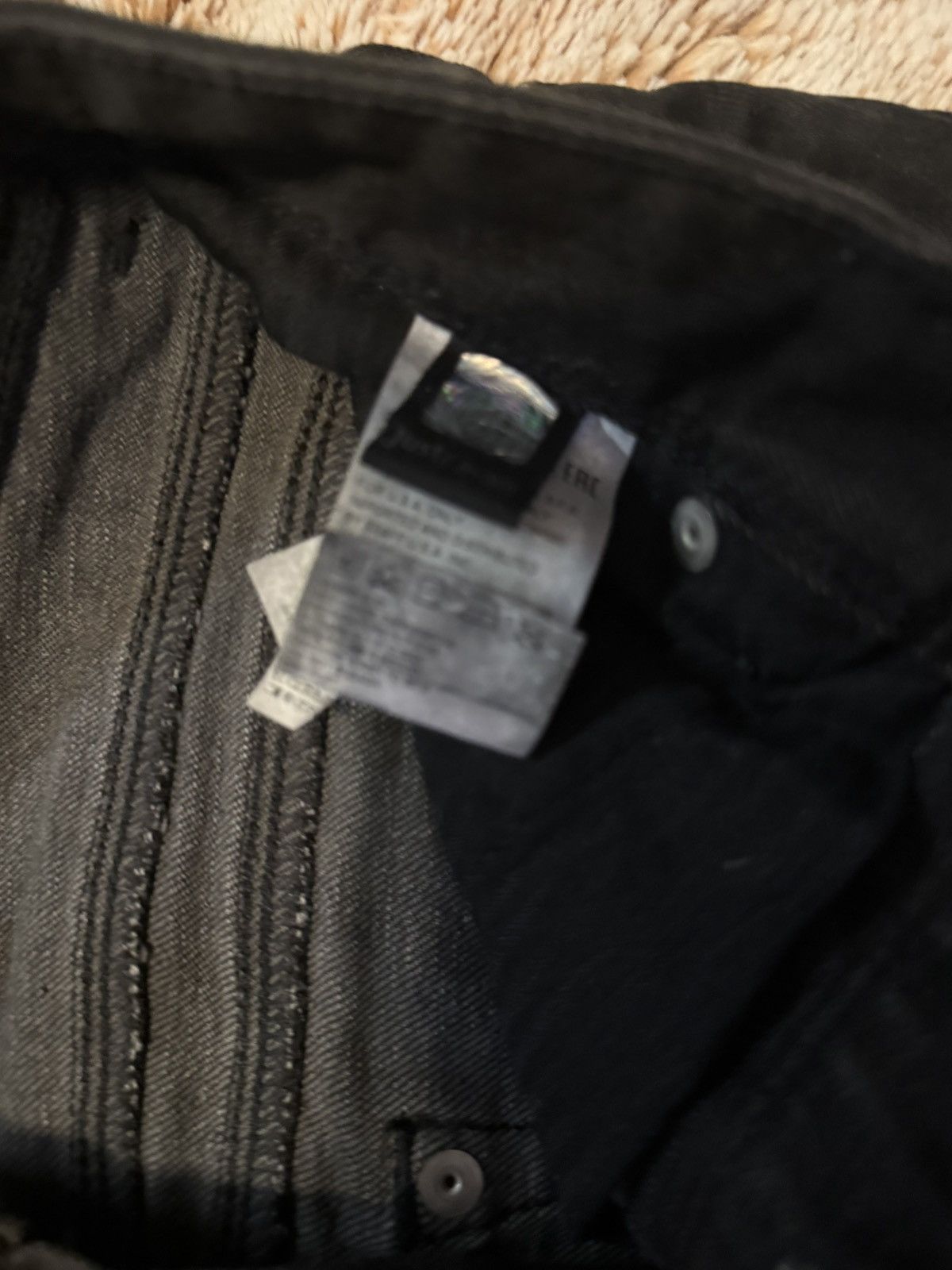 Just Cavalli Black distressed JustCavalli Jeans Size US 29 - 9 Thumbnail