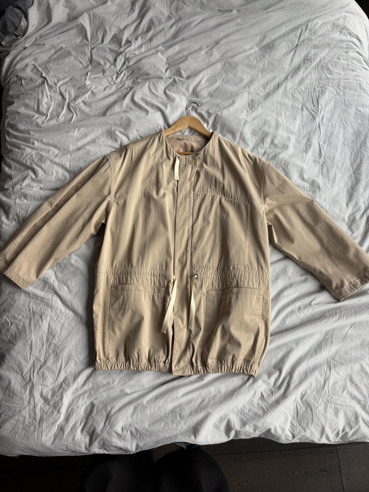 Lemaire Beige Cotton Drawstring Jacket Size 34