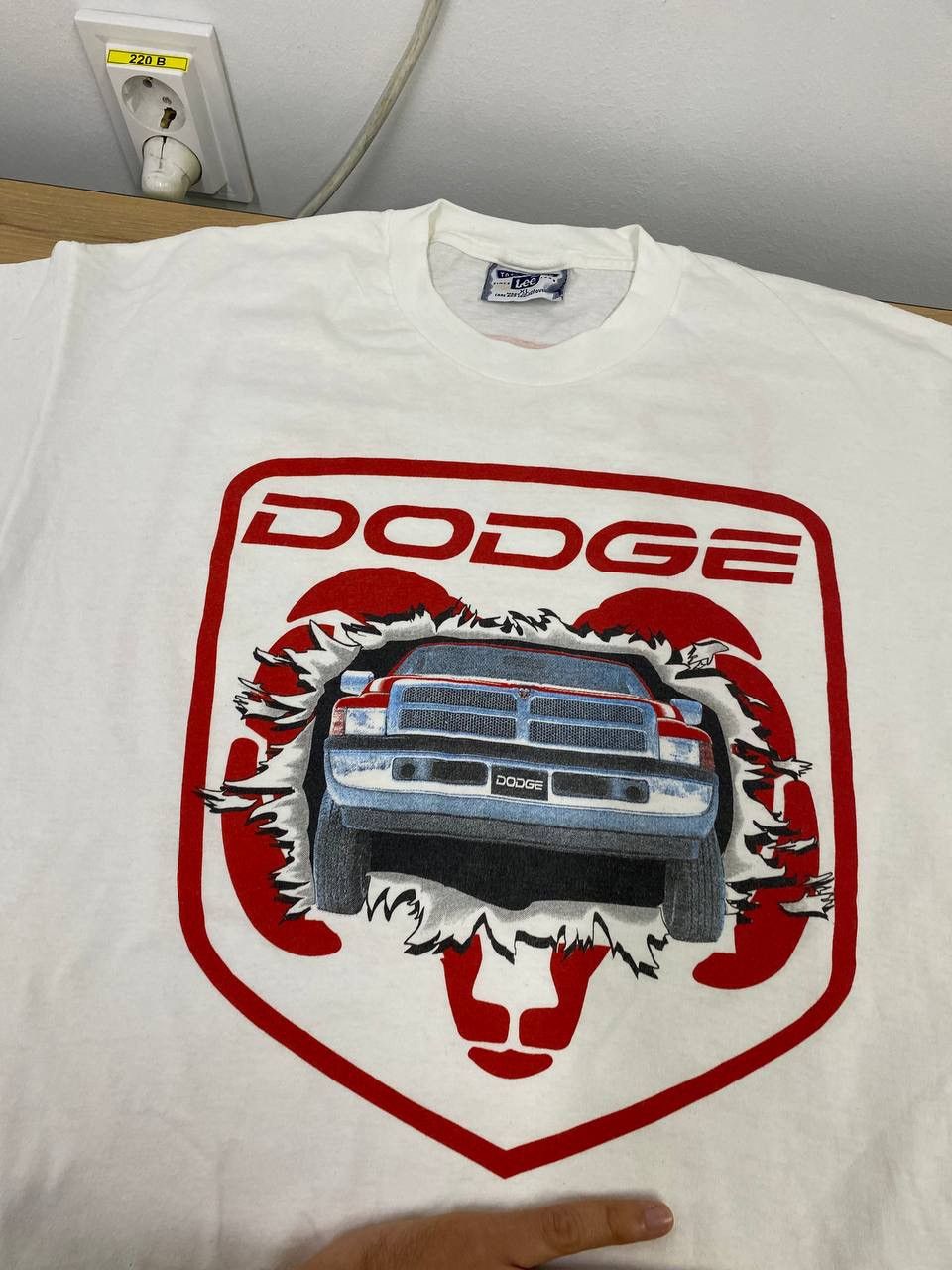 Lee × Vintage Lee Vintage Dodge Racing T Shirt Size US XL / EU 56 / 4 - 2 Thumbnail