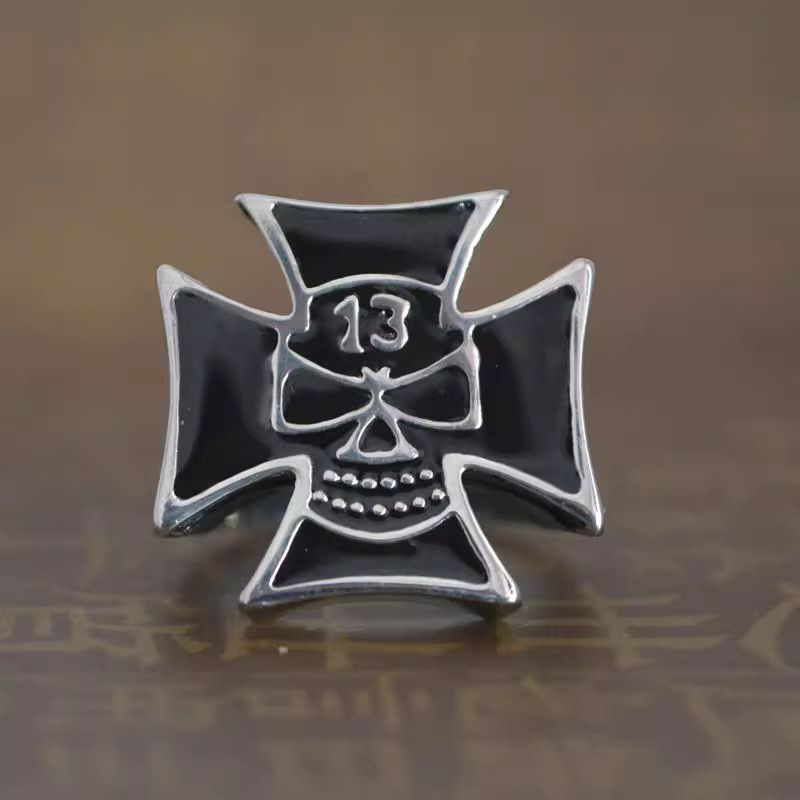 Jewelry Skull Future Jewelry Rings Open Size Chrome Ring (Size 7-13) Size ONE SIZE - 1 Thumbnail
