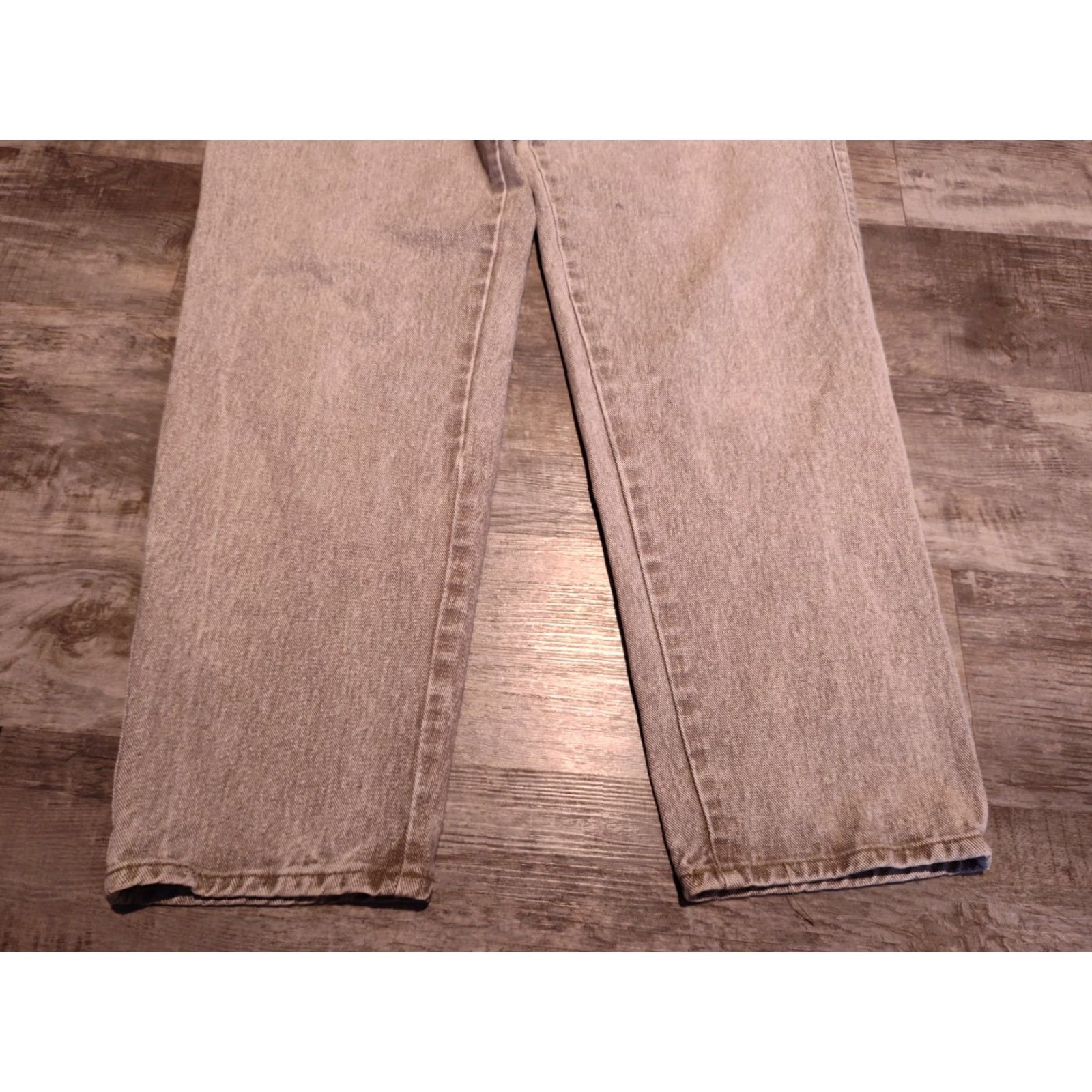 Vintage VINTAGE Venezia Jeans Women's Plus Size 18 Tapered High Rise Denim Mom Jeans US Made Grayish Tan Size 40" / US 18 - 2 Thumbnail