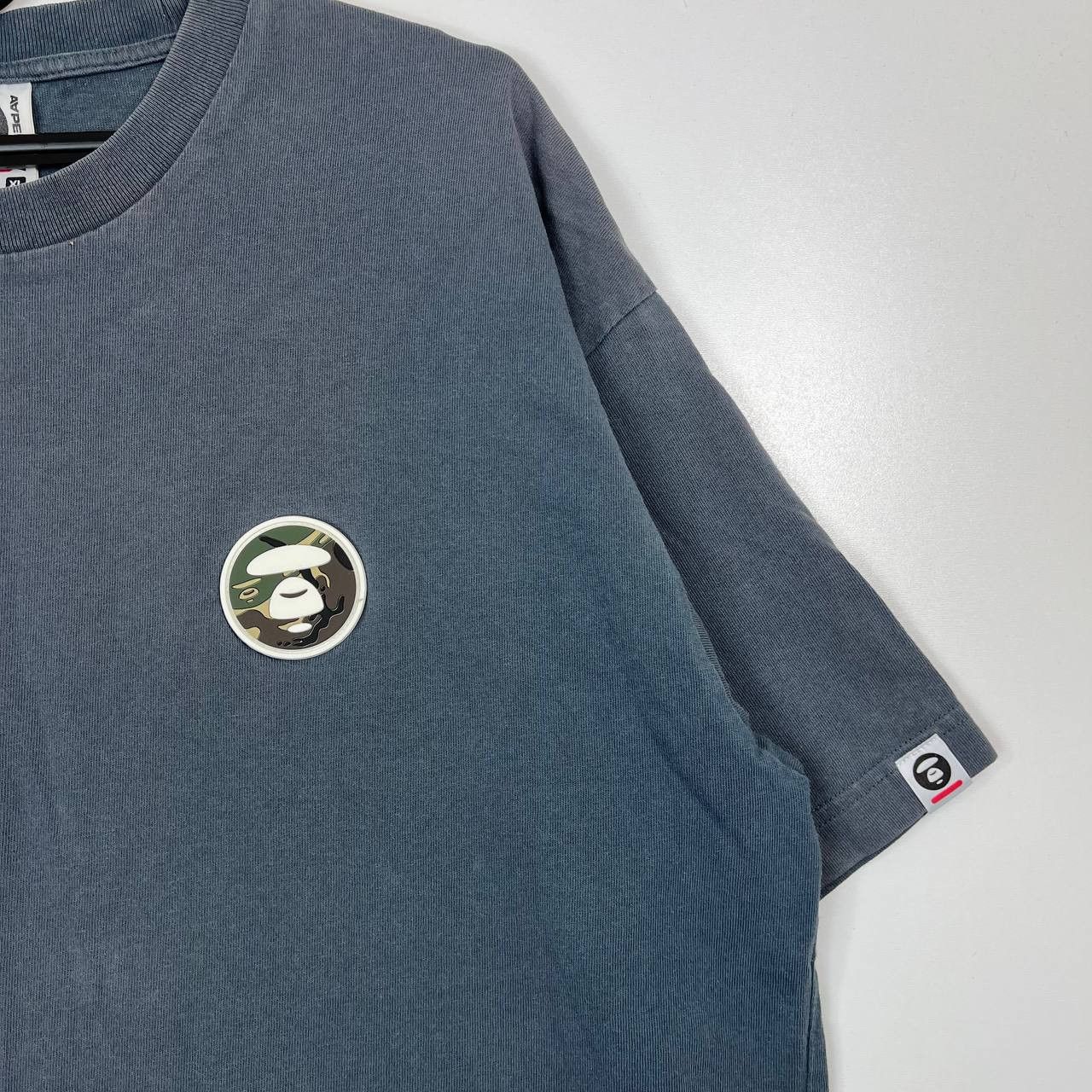 Bape Aape By A Bathing Ape Logo Patch T Shirt Blue Mens Size XL Size US XL / EU 56 / 4 - 4 Thumbnail