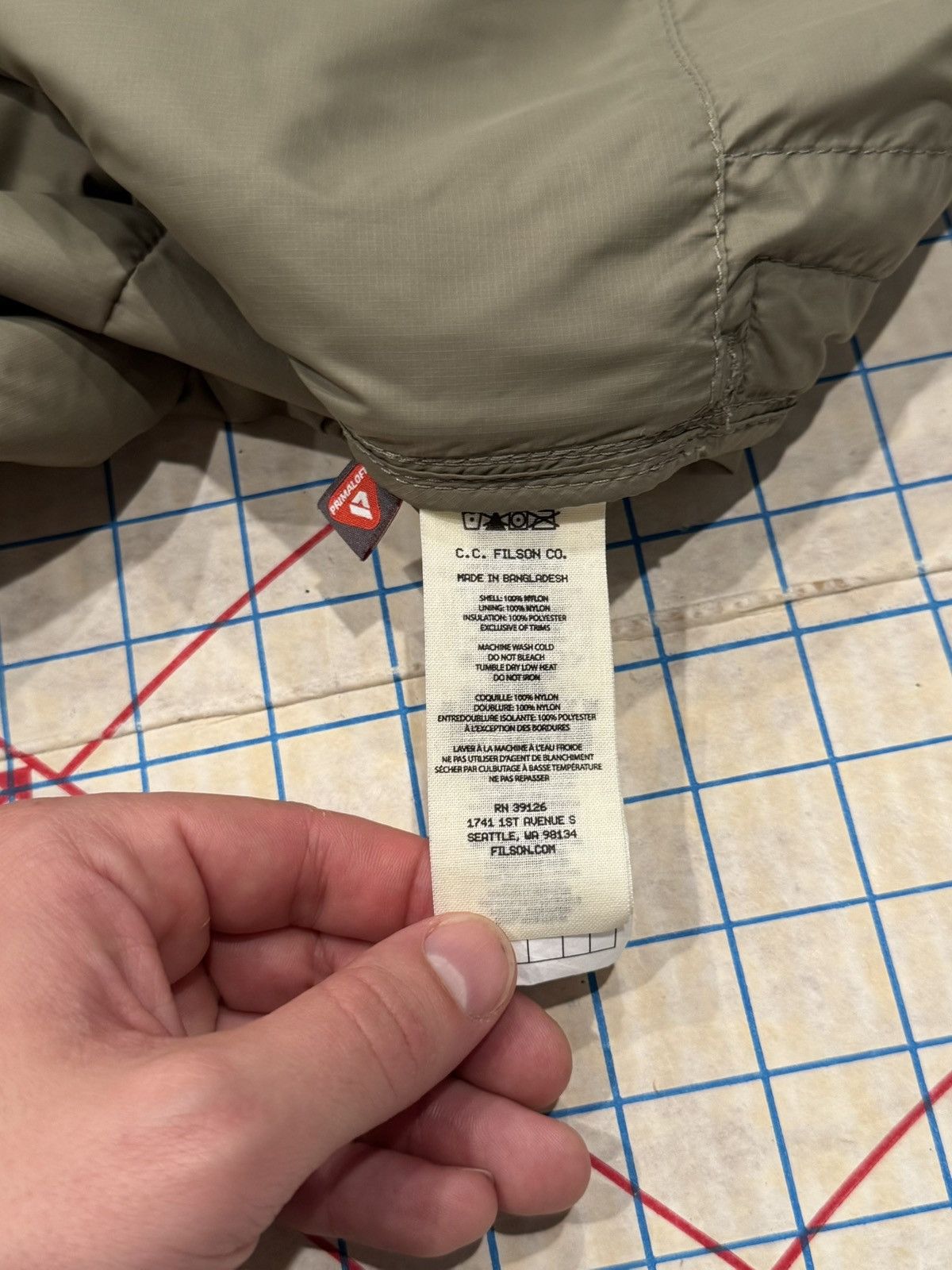 Filson Filson Ultralight Jacket Primaloft Olive Branch Size Large Size US L / EU 52-54 / 3 - 8 Thumbnail
