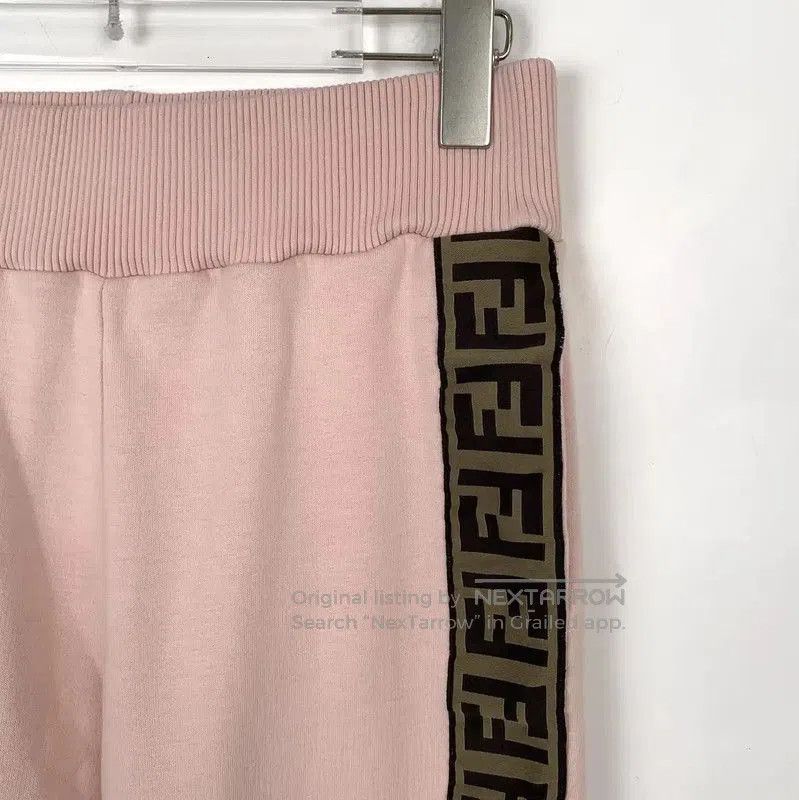 Fendi Fendi Pink Cotton Casual Pants for Women . Size 23" - 3 Thumbnail