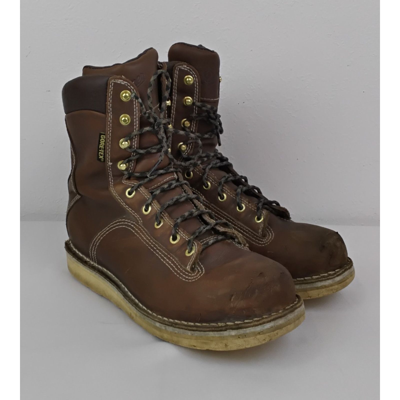 Danner Danner Work Hiking Boots Men's 8.5 Brown Leather Scuffed Size US 8 / EU 41 - 2 Thumbnail