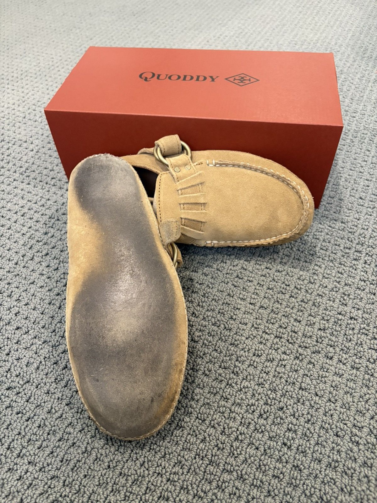 Quoddy Authentic Quoddy ring mules in mushroom suede Size US 9.5 / EU 42-43 - 4 Thumbnail
