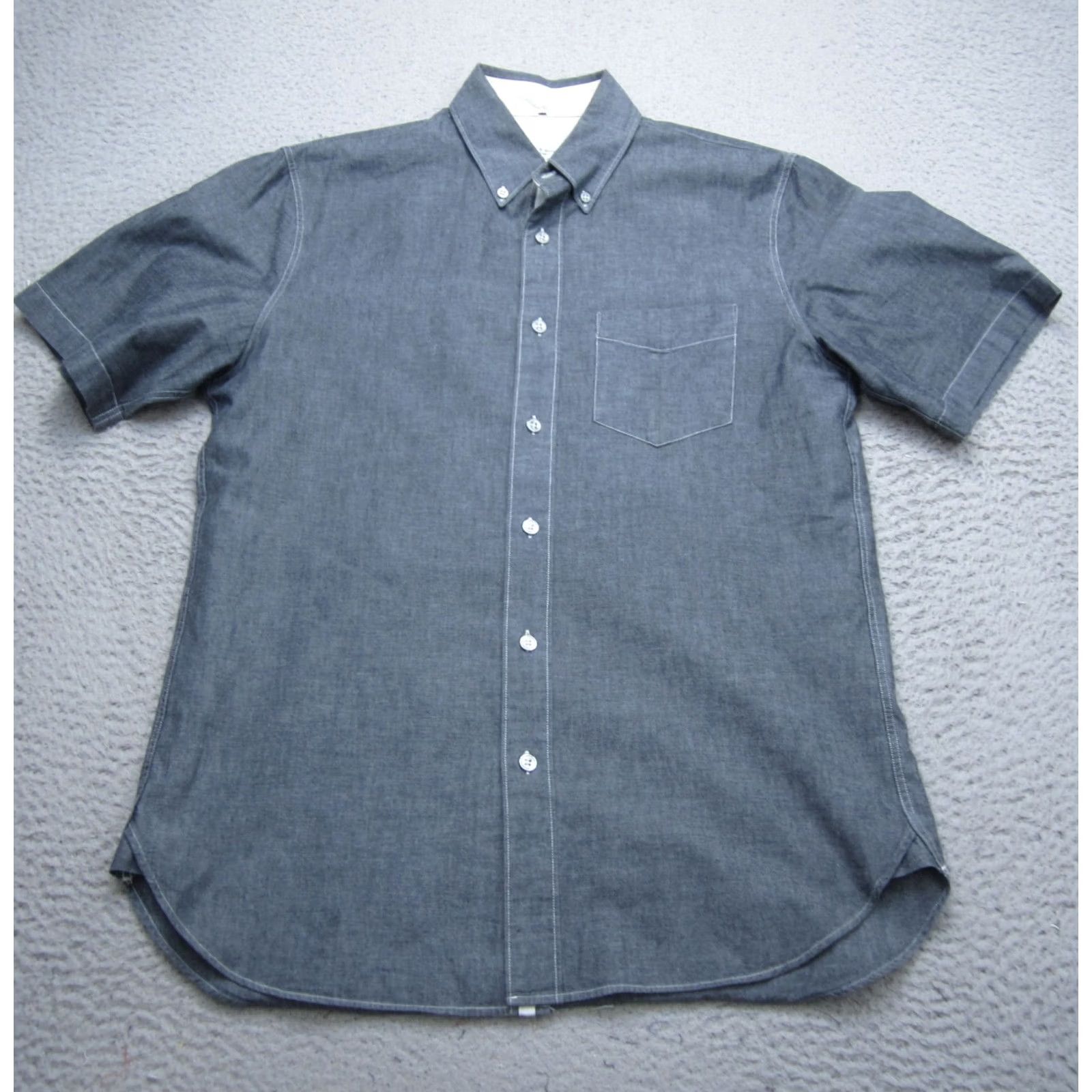 Rag & Bone Rag & Bone Shirt Mens S Gray Button Up Work Standard Issue Pocket Casual Preppy Size US S / EU 44-46 / 1 - 2 Thumbnail