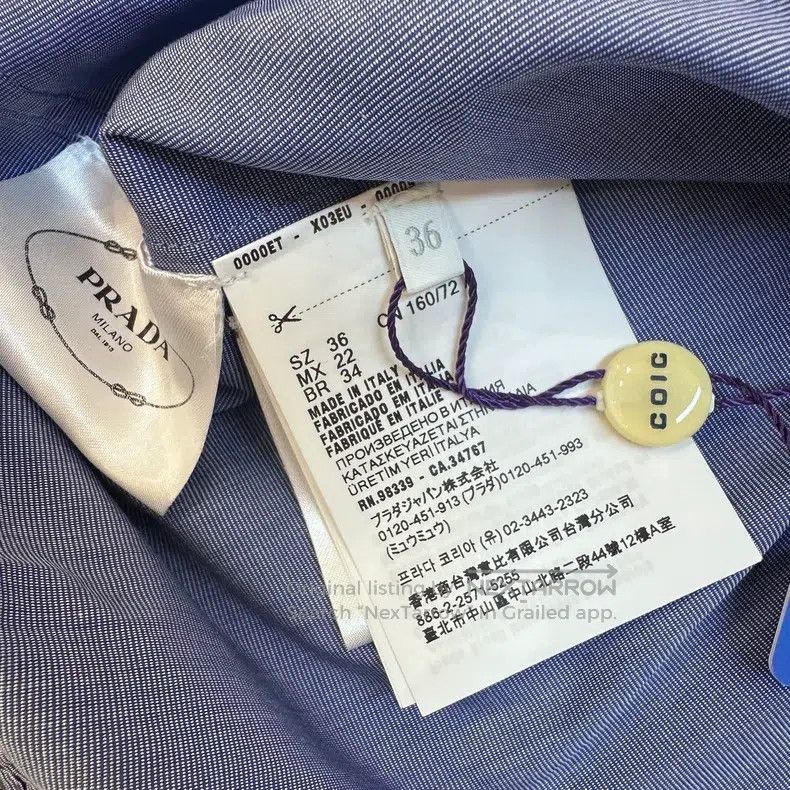 Prada Prada Show-style twisted shirt Size XXS / US 00 / IT 34 - 5 Thumbnail