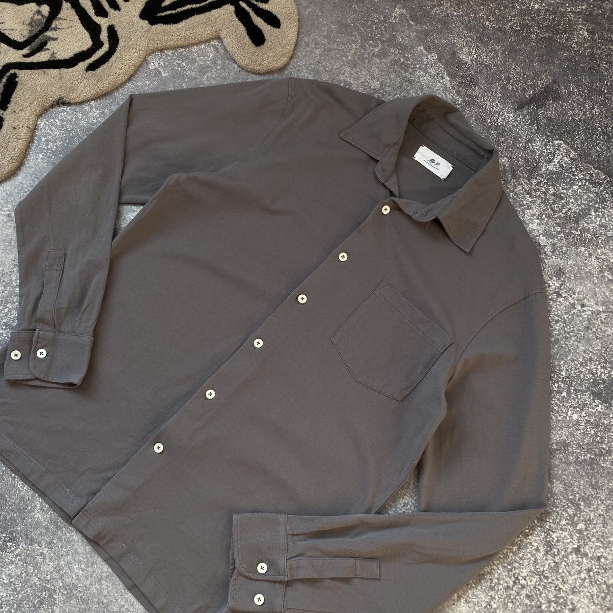 Mr P. Luxury Mr P. Basic Designer Button Up streetwear overshirt Size US S / EU 44-46 / 1 - 2 Thumbnail