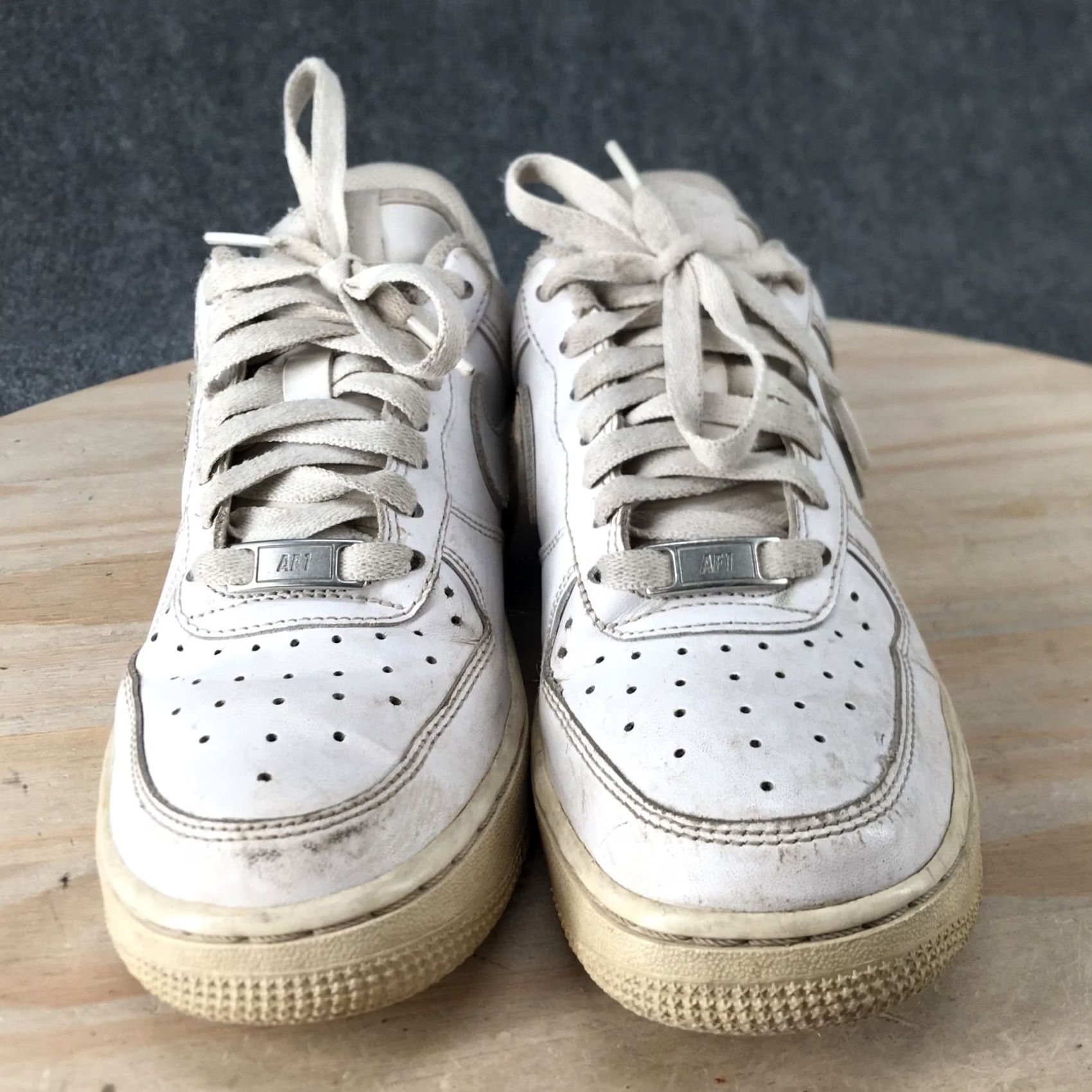 Nike Nike Air Force 1 Womens Low Top Sneakers White Faux Leather 315115-112 Size M / US 6-8 / IT 42-44 - 6 Thumbnail