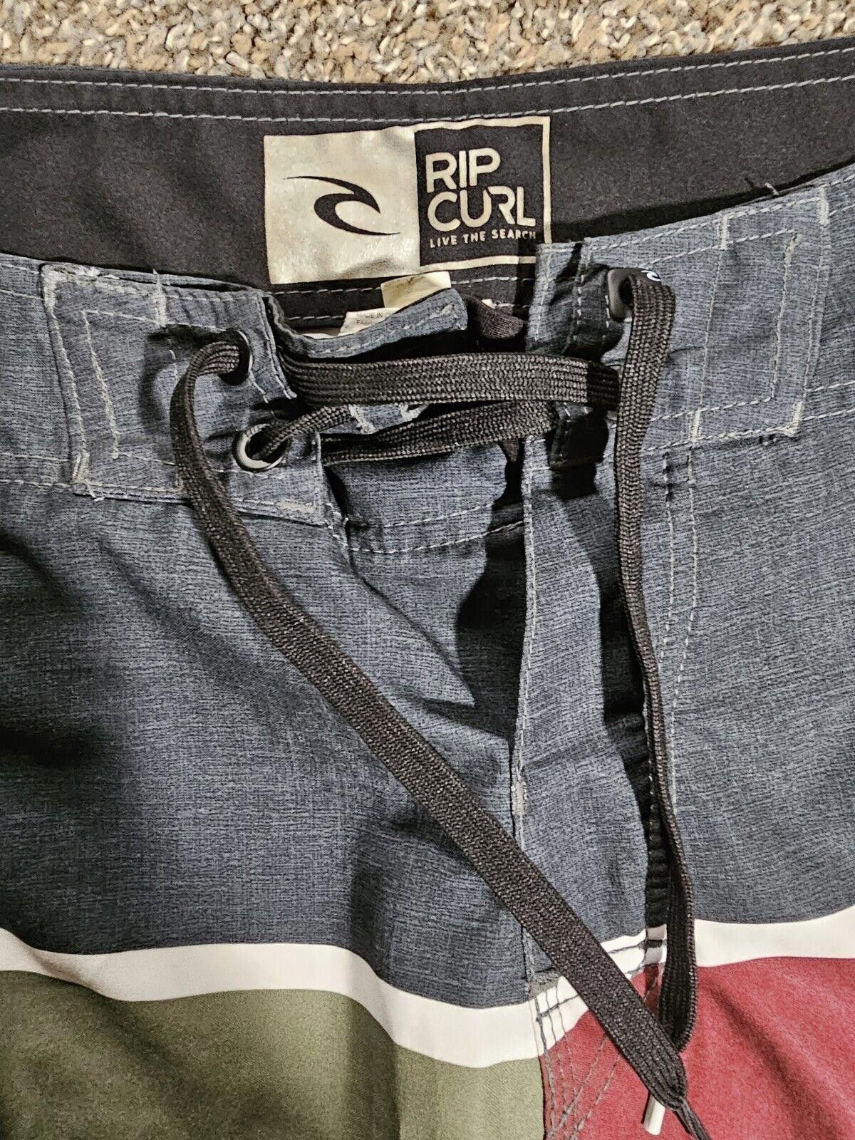 Rip Curl Rip Curl Mens 32 Striped Colorblock Beach Board Shorts Swim Size US 32 / EU 48 - 4 Thumbnail