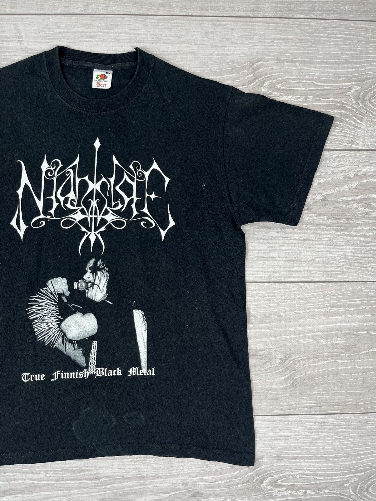 Band Tees Niahslae True Finnish Black Metal Band Rock T Shirt Size US M / EU 48-50 / 2 - 3 Thumbnail