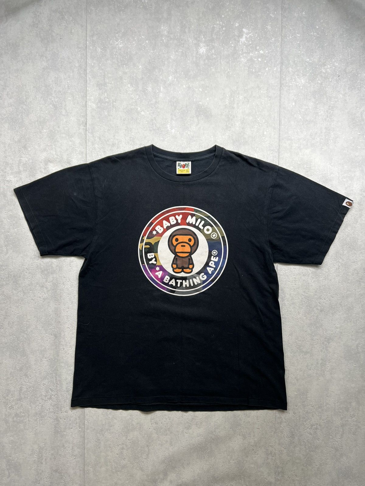 Bape BAPE GRID CAMO BABY MILO BUSY WORKS TEE FW22 Size US XL / EU 56 / 4 - 1 Thumbnail