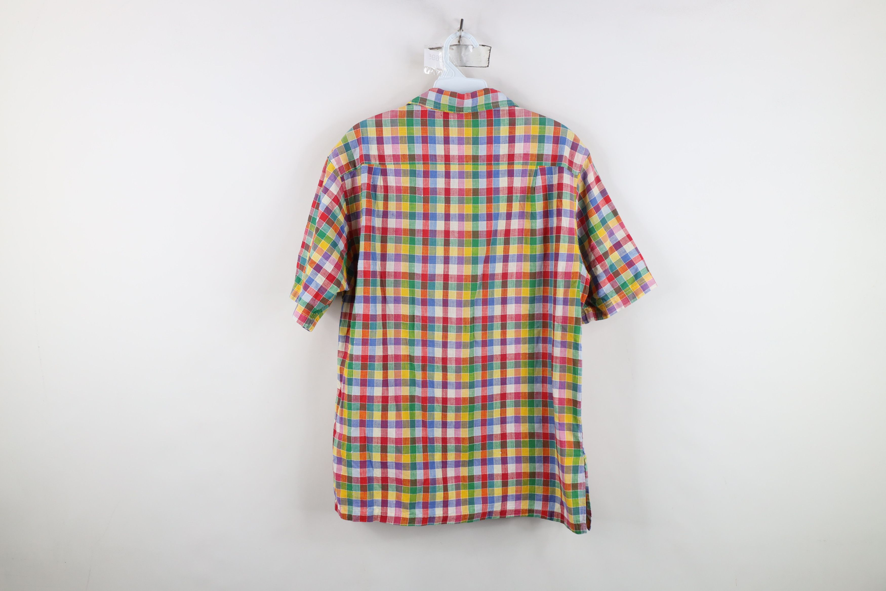 Vintage Vintage 70s Streetwear Linen Blend Collared Button Shirt Size US L / EU 52-54 / 3 - 11 Thumbnail