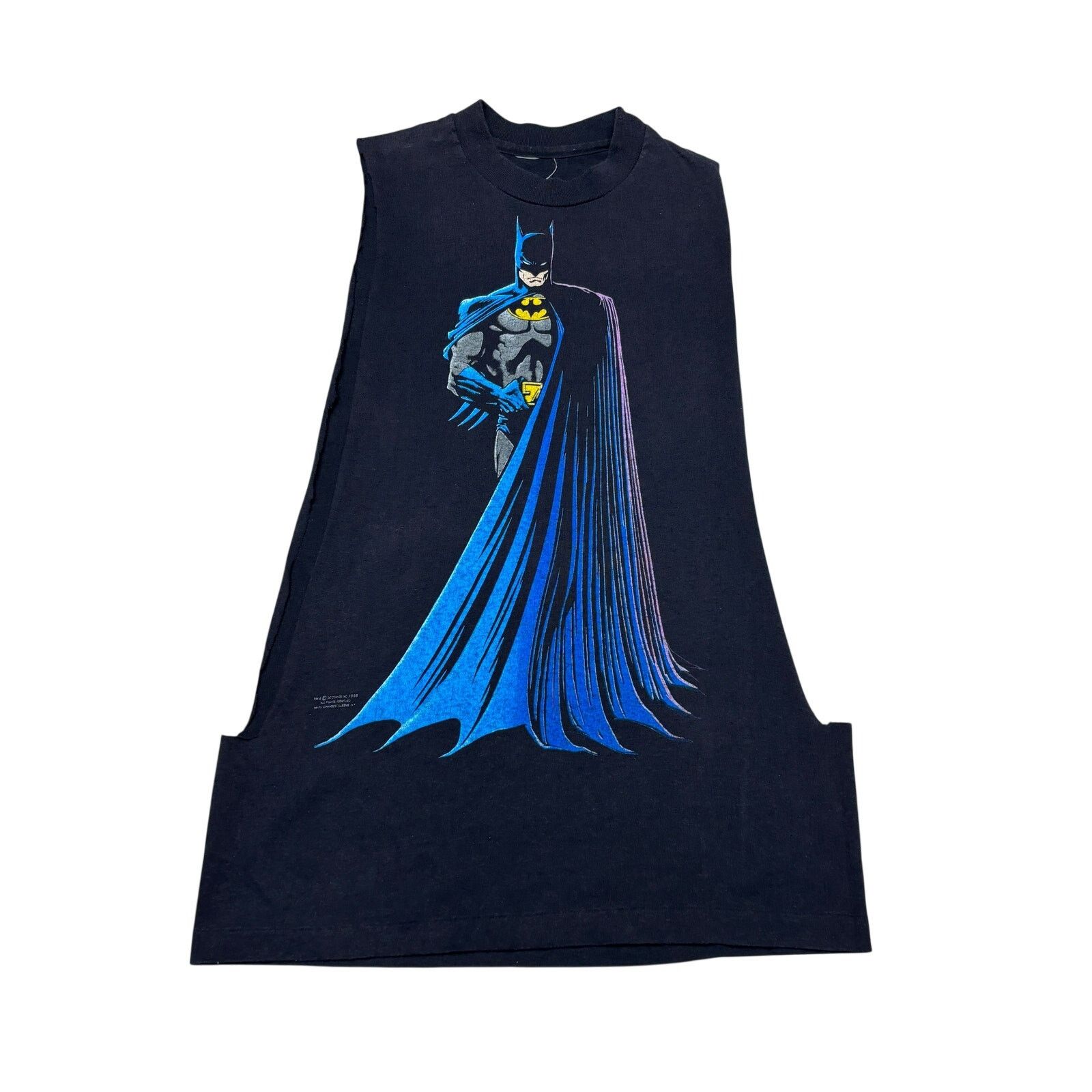 Vintage Vintage 80s Batman Cutoff Muscle Tank Shirt Men's M/L Size US M / EU 48-50 / 2 - 1 Thumbnail