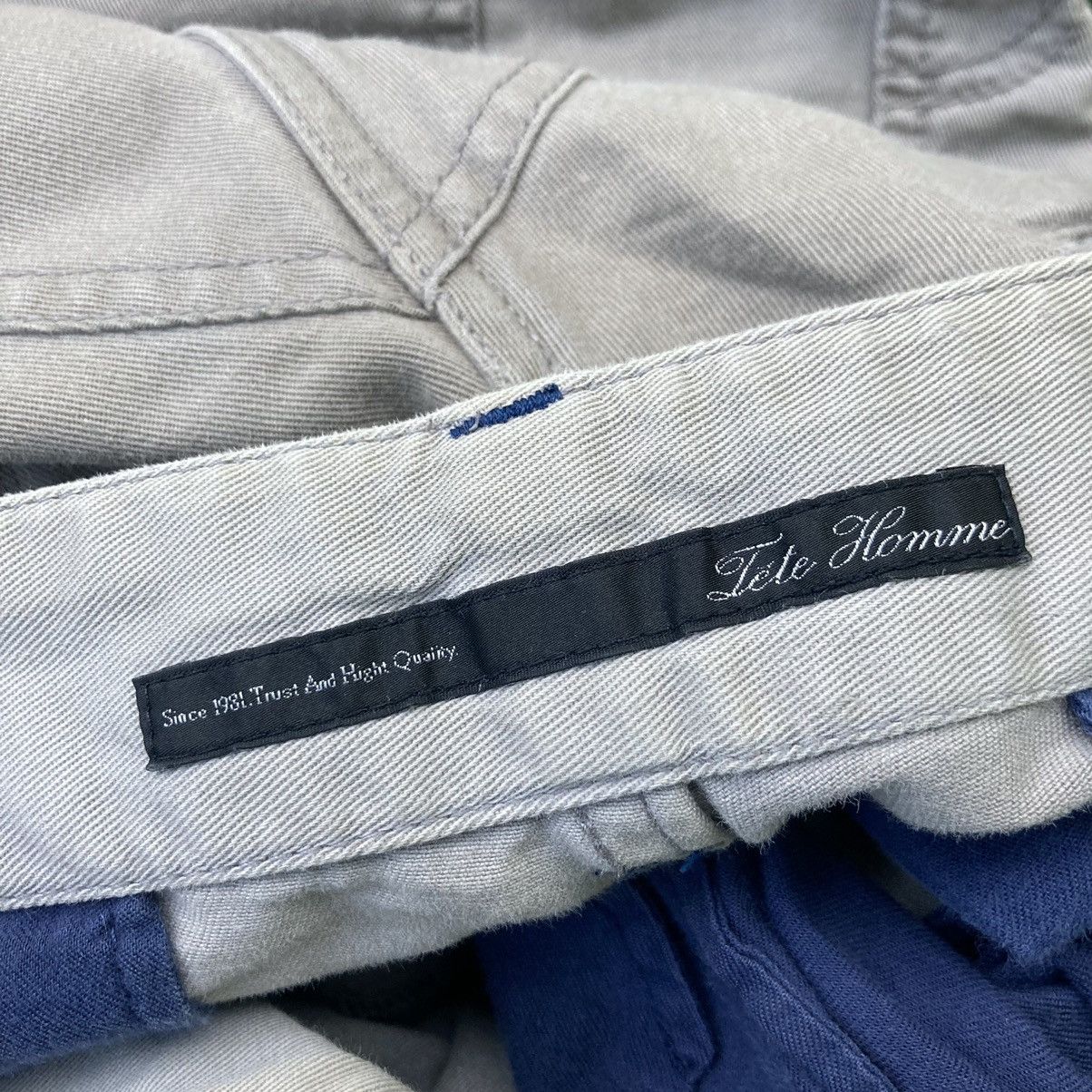 If Six Was Nine × Issey Miyake × Tete Homme DISTRESSED ISSEY MIYAKE TETE HOMME CARGO PANTS Size US 31 - 7 Thumbnail