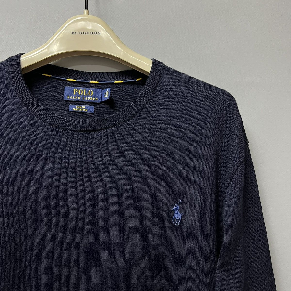 Polo Ralph Lauren Polo Ralph Lauren Sweater Navy Men’s Pima Cotton Size US XL / EU 56 / 4 - 4 Thumbnail