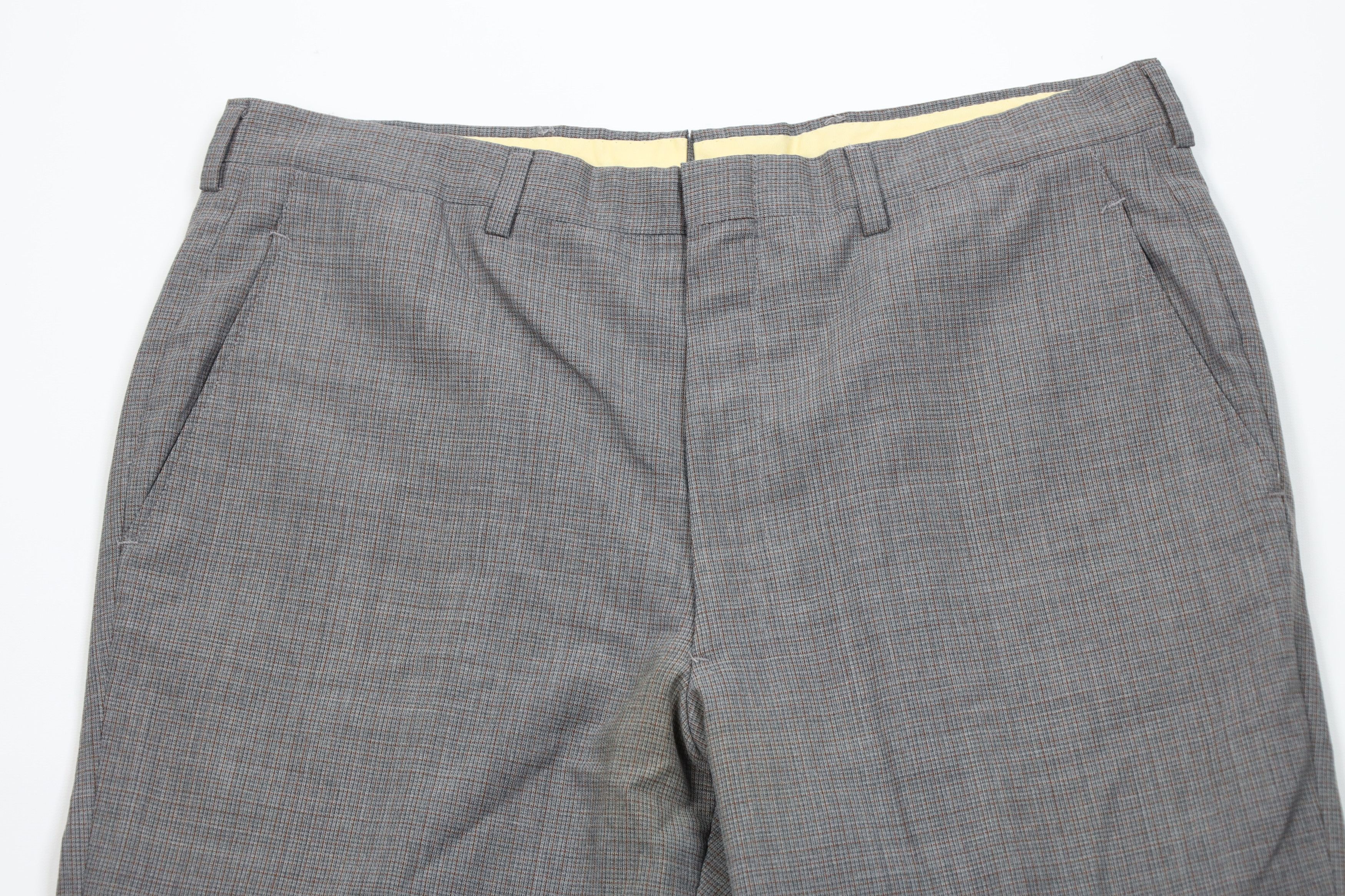 Vintage Vintage 60s 70s Streetwear Wide Leg Chino Pants Plaid USA Size US 34 / EU 50 - 2 Thumbnail