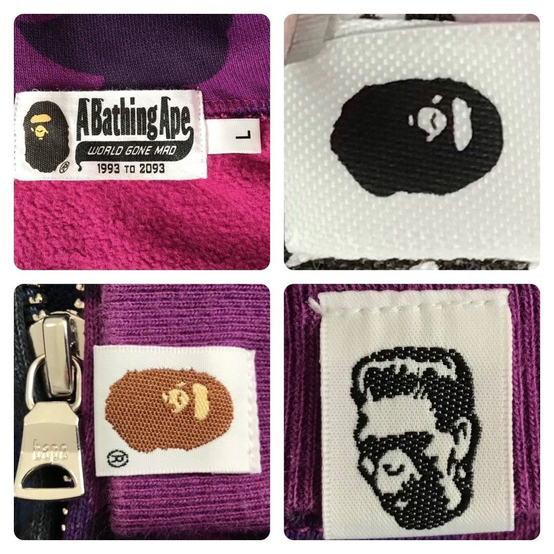 Bape BAPE Purple camo x Blue camo separate shark full zip hoodie Size US L / EU 52-54 / 3 - 8 Thumbnail