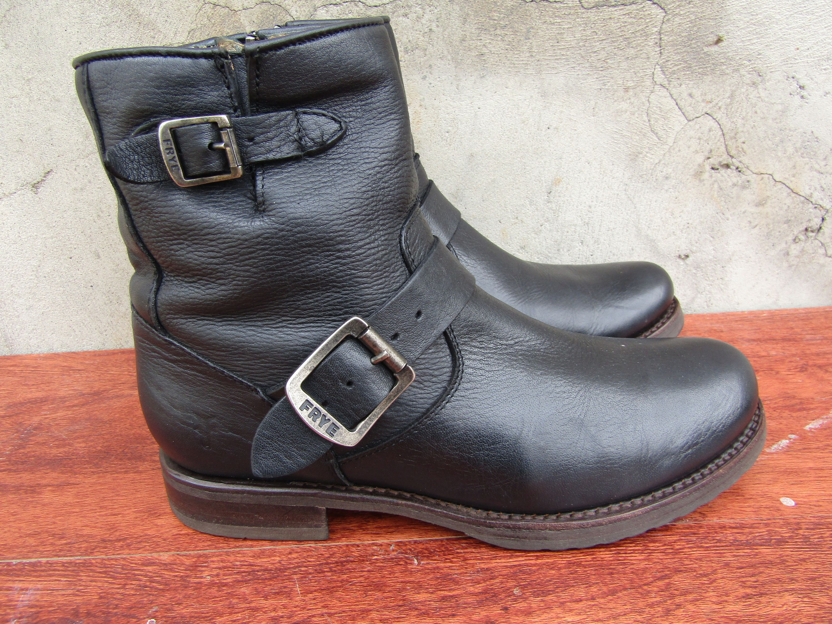 Frye FRYE Boots Womens 'Veronica' Short Leather Slouchy Moto Size US 8 / IT 38 - 6 Thumbnail