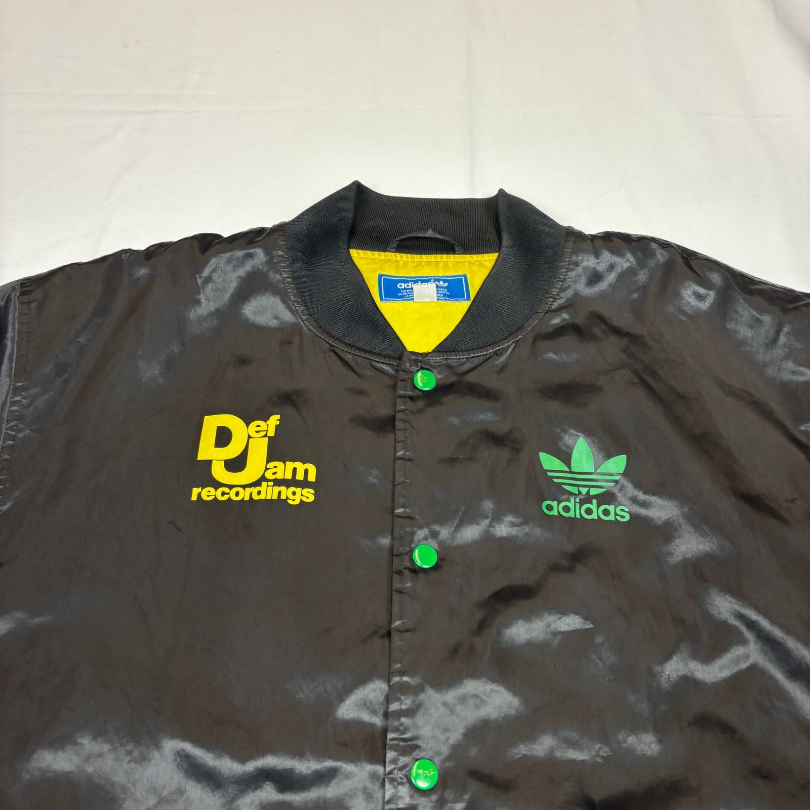 Adidas Adidas Def Jam Records Bomber Men's Large Satin Jacket Size US L / EU 52-54 / 3 - 2 Thumbnail