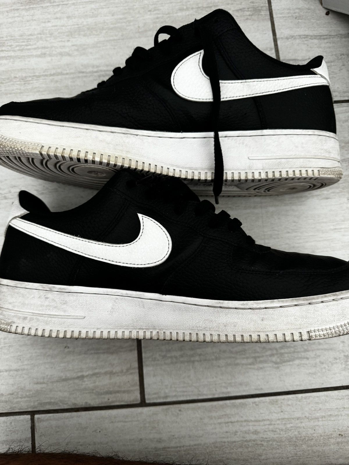 Nike Nike Air Force 1 ‘07 White and Black Size US 13 / EU 46 - 5 Thumbnail