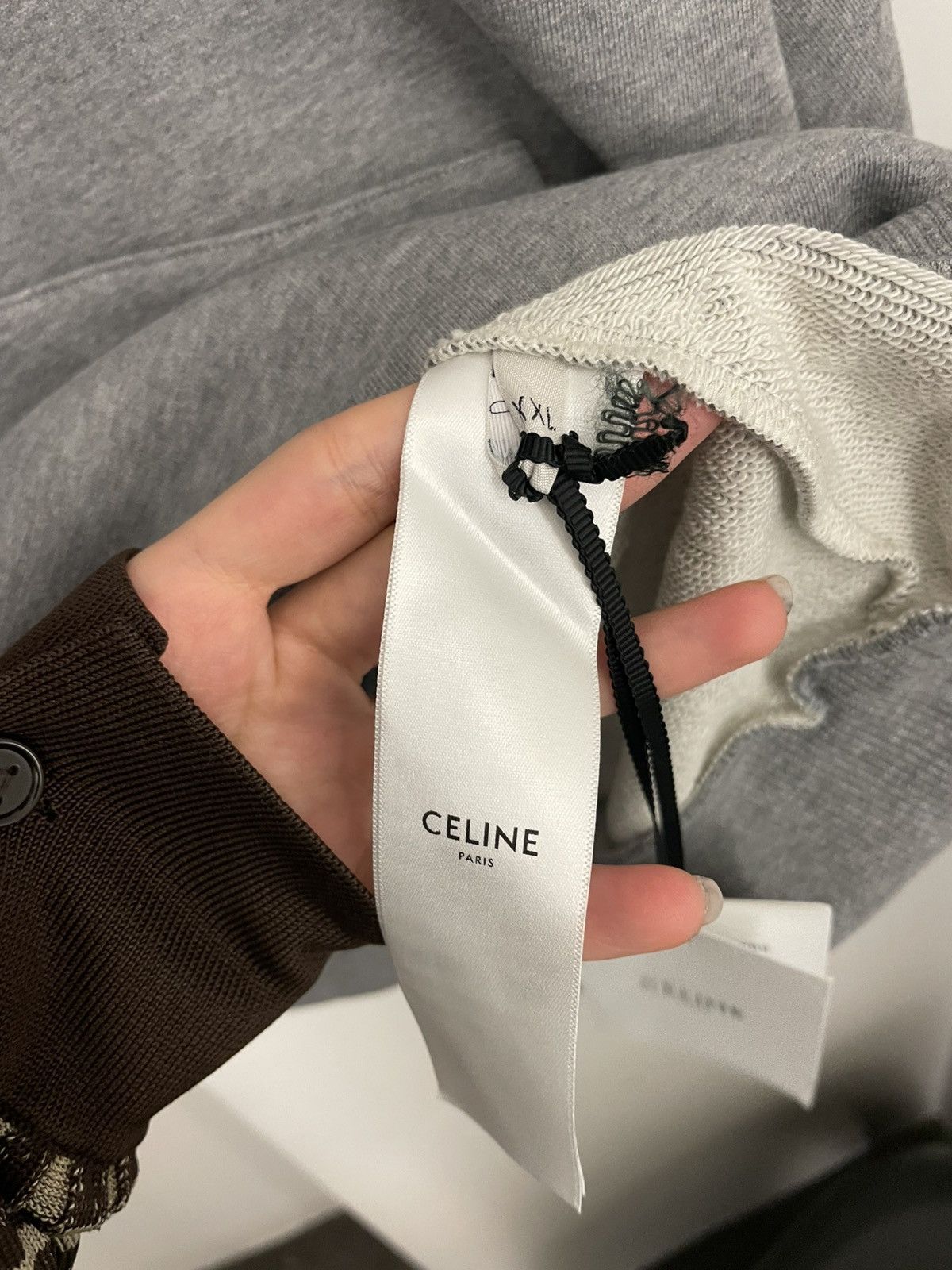 Celine Loose hoodie in cotton fleece Size US XXL / EU 58 / 5 - 5 Thumbnail