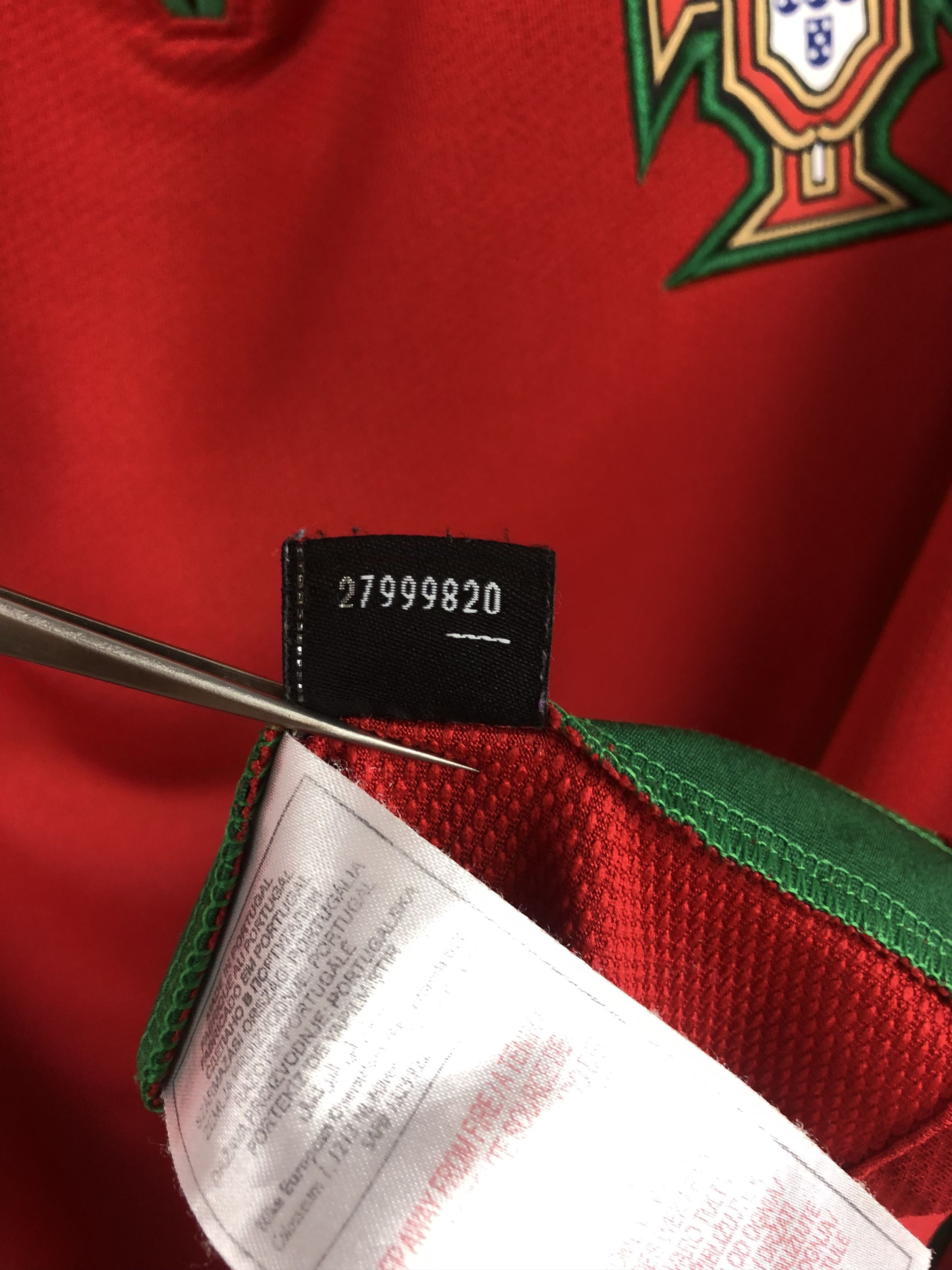 Nike Portugal football shirt 2008 Nike Jersey Ronaldo National Size US XL / EU 56 / 4 - 10 Thumbnail