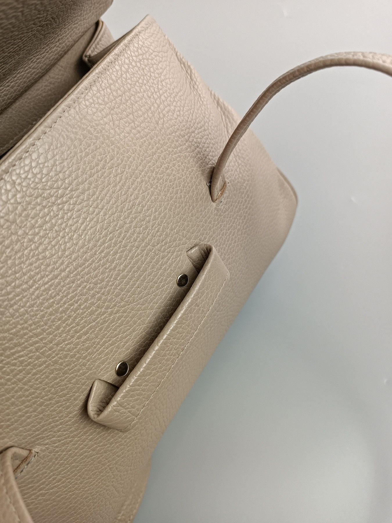 Genuine Leather R.Horn Wien Women's Beige Leather Shoulder Bag Size ONE SIZE - 7 Thumbnail