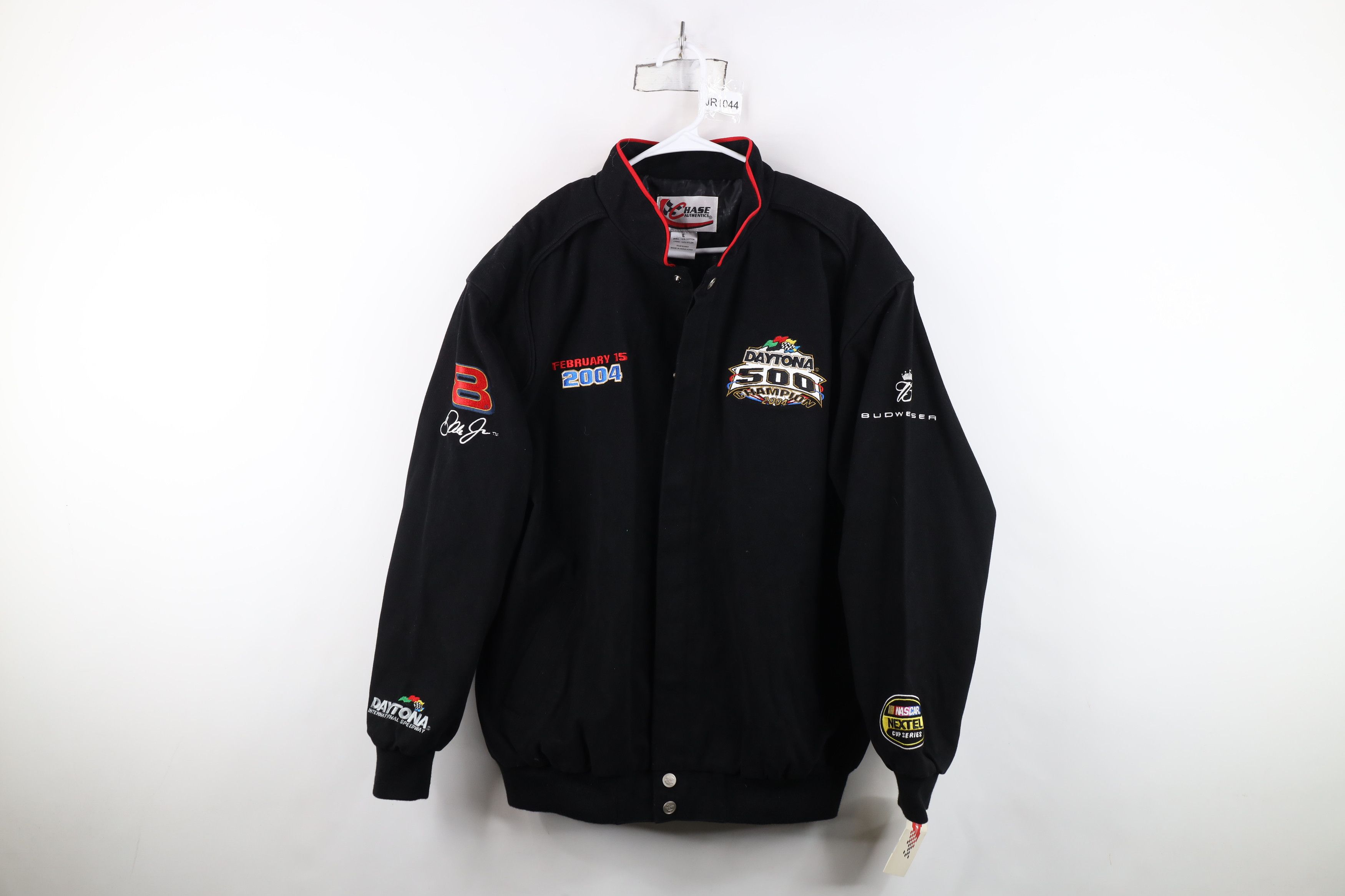Vintage Deadstock Y2K 2004 NASCAR Dale Earnhardt Jr Crew Jacket Size US L / EU 52-54 / 3 - 1 Thumbnail