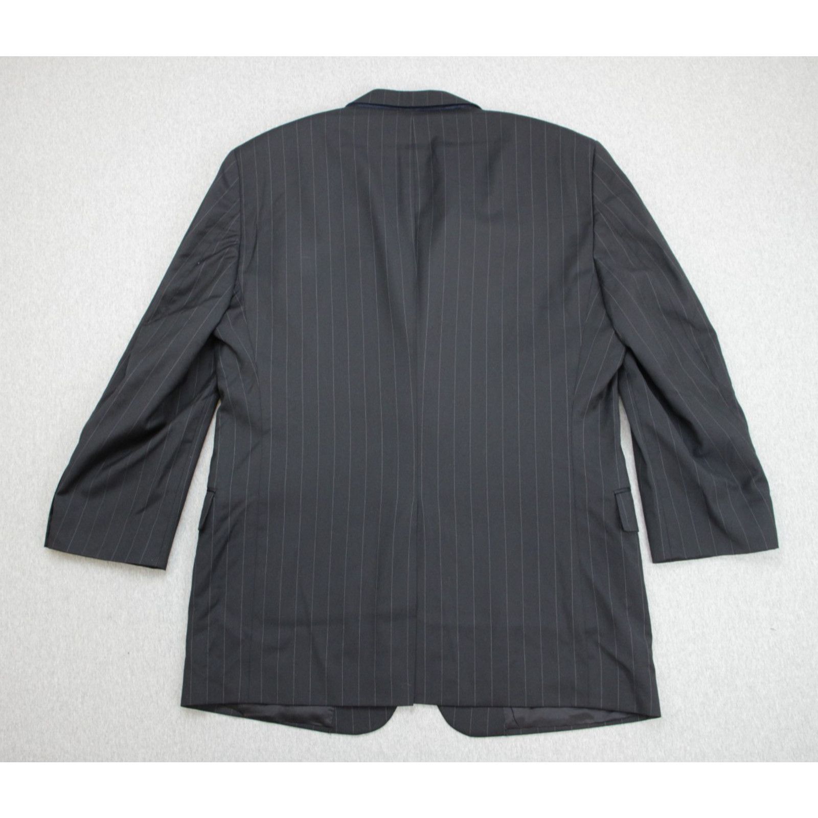 Jos. A. Bank Jos A Bank Suit Mens 48L Black Pinstripe 100% Wool Pants Size 48L - 4 Thumbnail