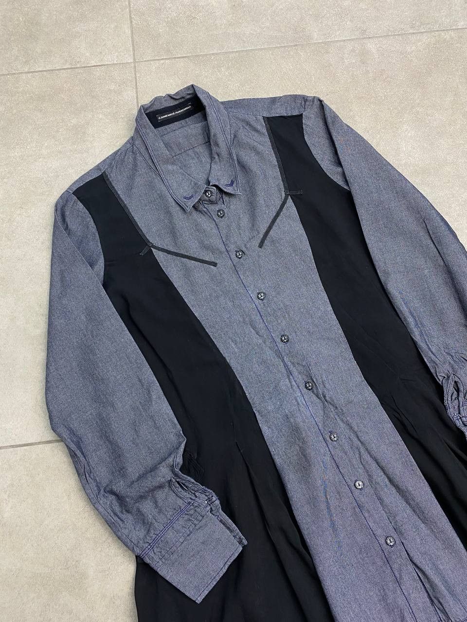Marithe + Francois Girbaud Marithe Francois Girbaud Denim Cotton Robe Shirt Dress Size XL / US 12-14 / IT 48-50 - 3 Thumbnail