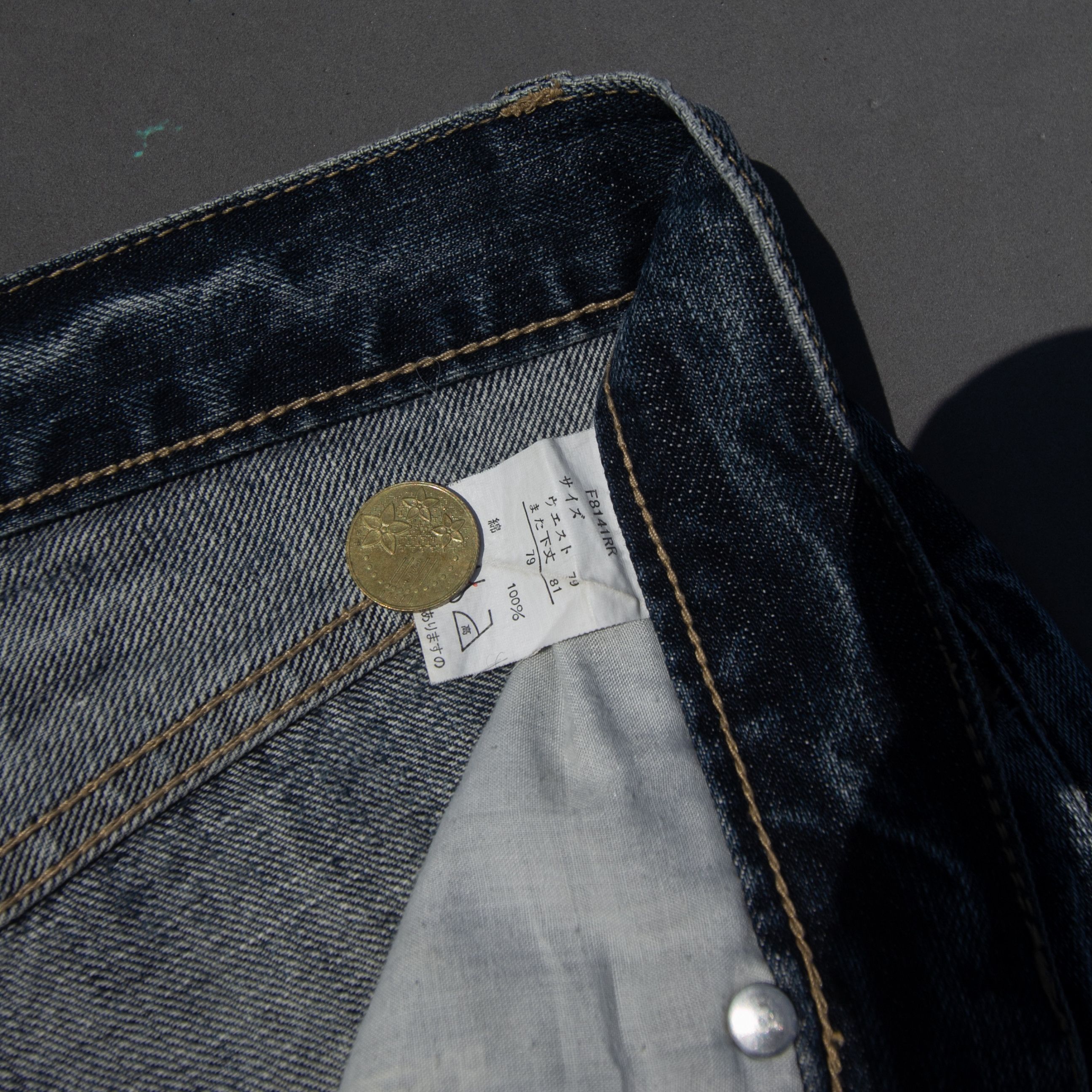 Japanese Brand × Le Grande Bleu (L.G.B.) Fujin Raijin Sukajan Jeans Japan Size US 32 / EU 48 - 10 Thumbnail