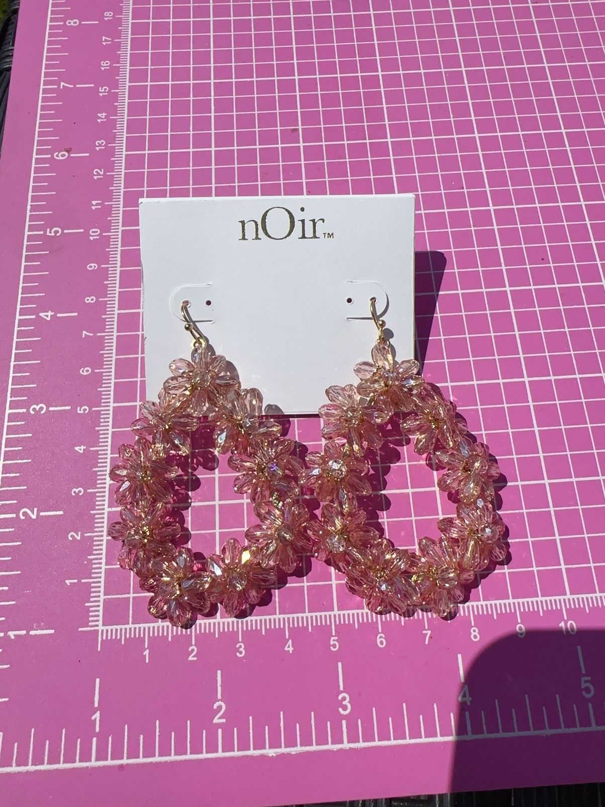Designer nOir Jewelry Tear Drop Crystal Flower Earrings Size ONE SIZE - 5 Thumbnail
