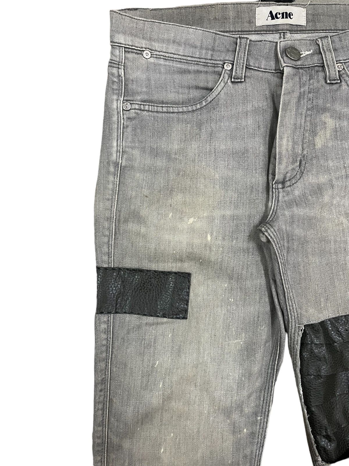 Acne Studios Acne Studios Max Tarnish Leather Patches Paint Splat Jeans Size US 29 - 8 Thumbnail