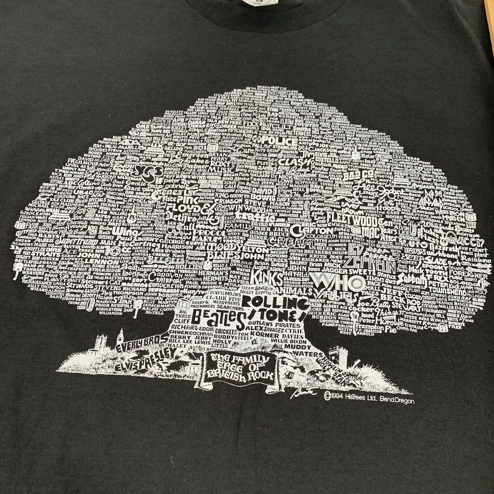 Fruit Of The Loom × Vintage Vintage 1994 British Rock & Roll Band Short Sleeve T-Shirt Size US XL / EU 56 / 4 - 3 Thumbnail