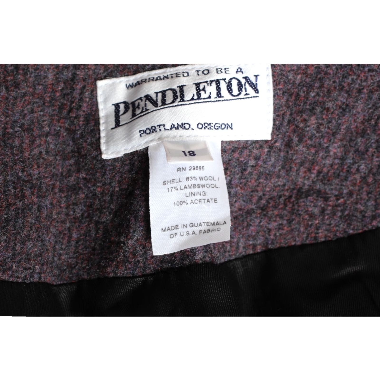 Pendleton PENDLETON Wool Coat Women Size 18 MJ5377 - Overcoat, Regular, Purple, Wool, 18, Coat, Women Size XXL / US 16-18 / IT 52-54 - 6 Thumbnail